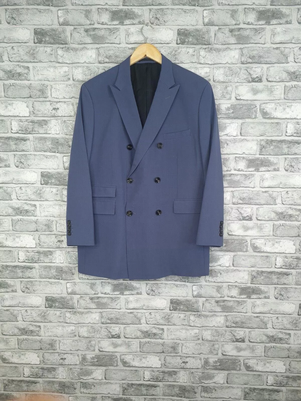 Pretty Green Light Jackets Pretty Green Jacket Size 44 Paul Mccartney Double Breast Blue