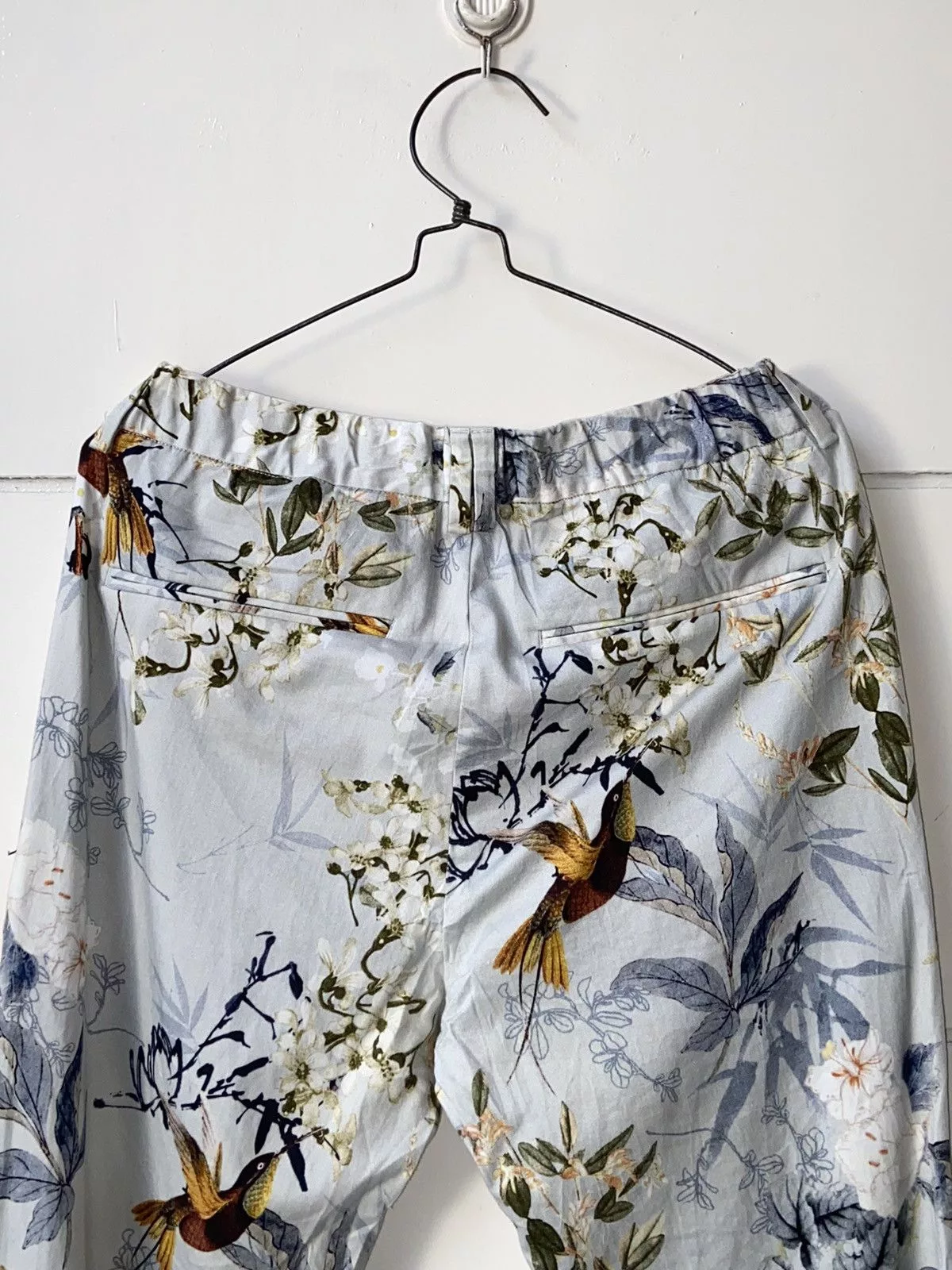 Zara Casual Pants ZARA MAN Flower Patterned Pants White