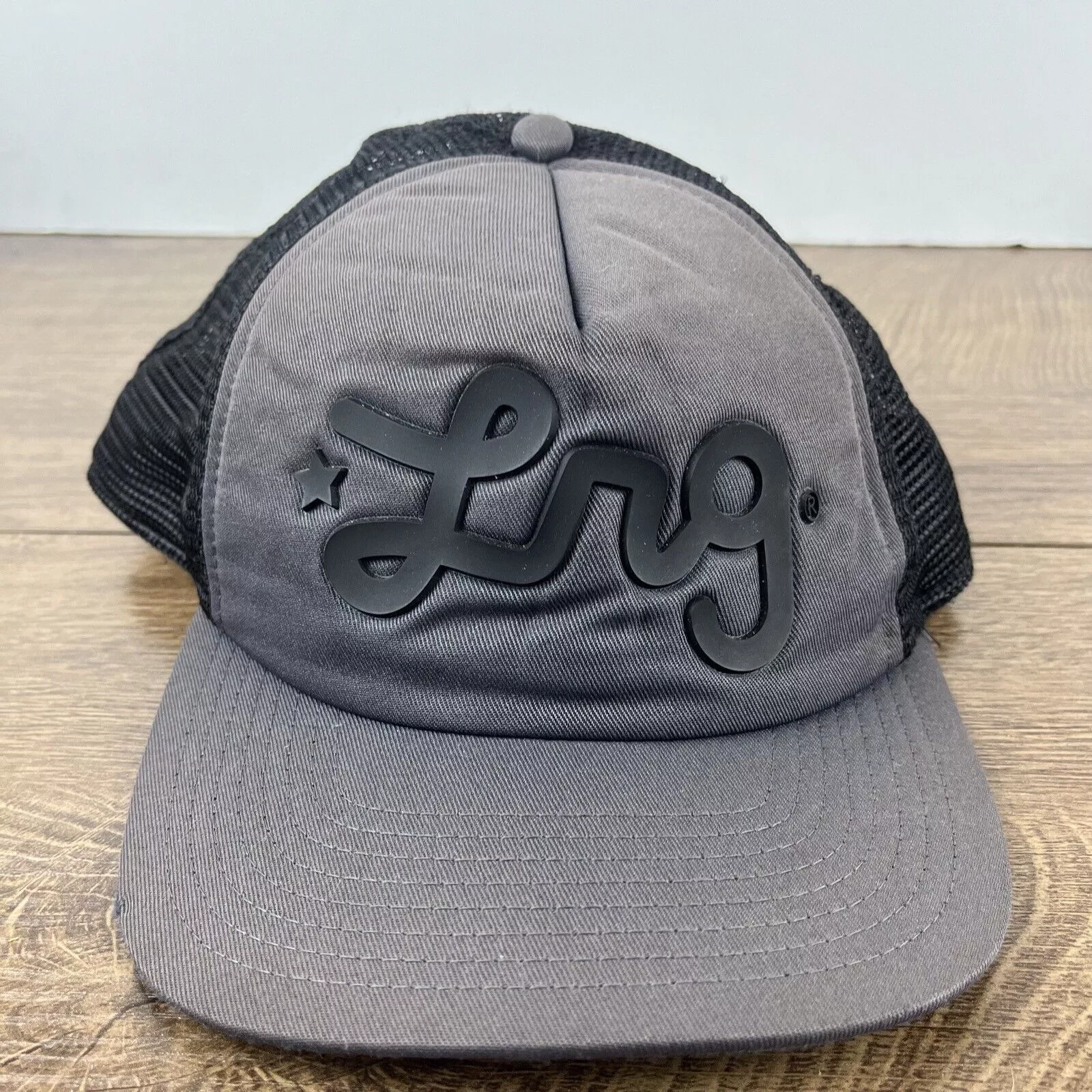 Other Hats Other LNG Snapback Hat LNG Gray Snapback Hat Gray Adjustable Hat A