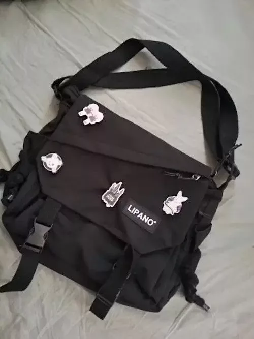 Other Shoulder Bags Other Harajuku Casual Shoulder Bag Black Streetwear