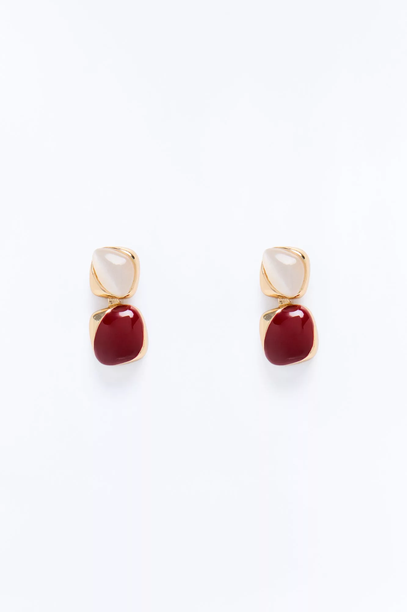 Sunset Chasing Earrings - Gold/Red