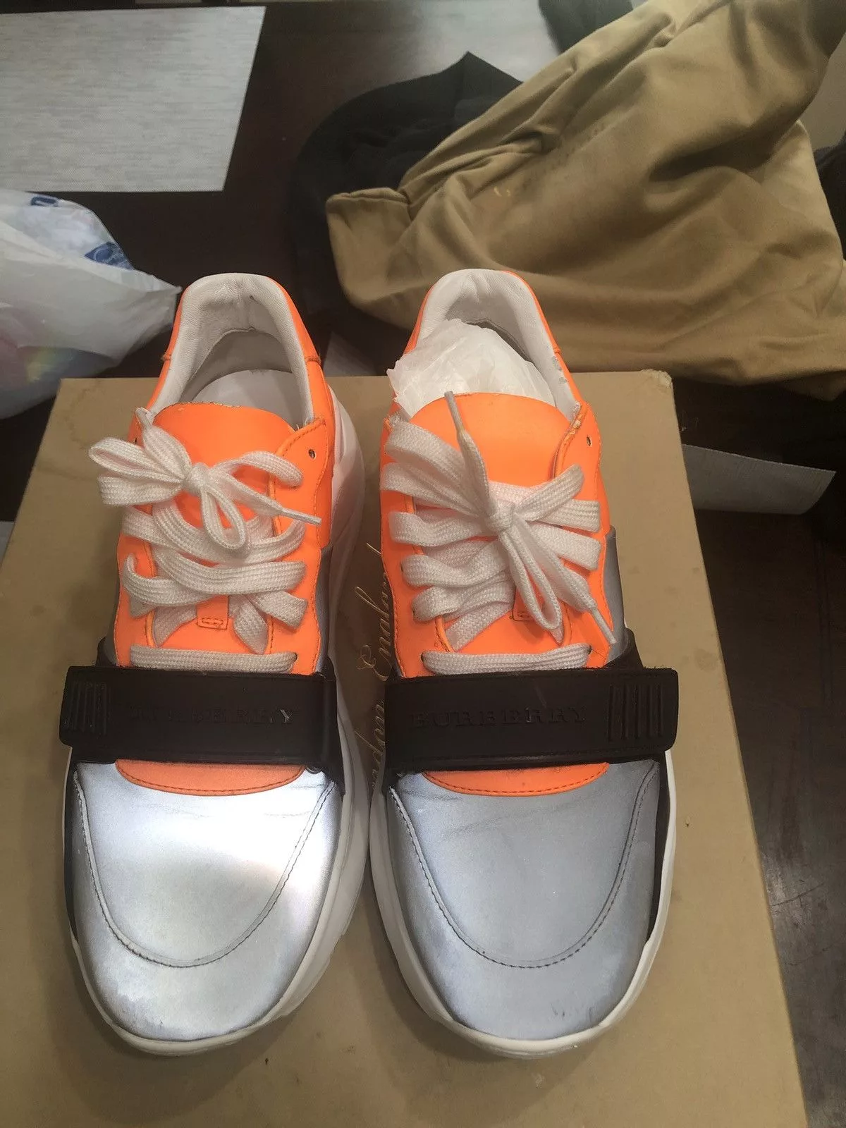 Burberry Low Top Sneakers Burberry low’s Orange