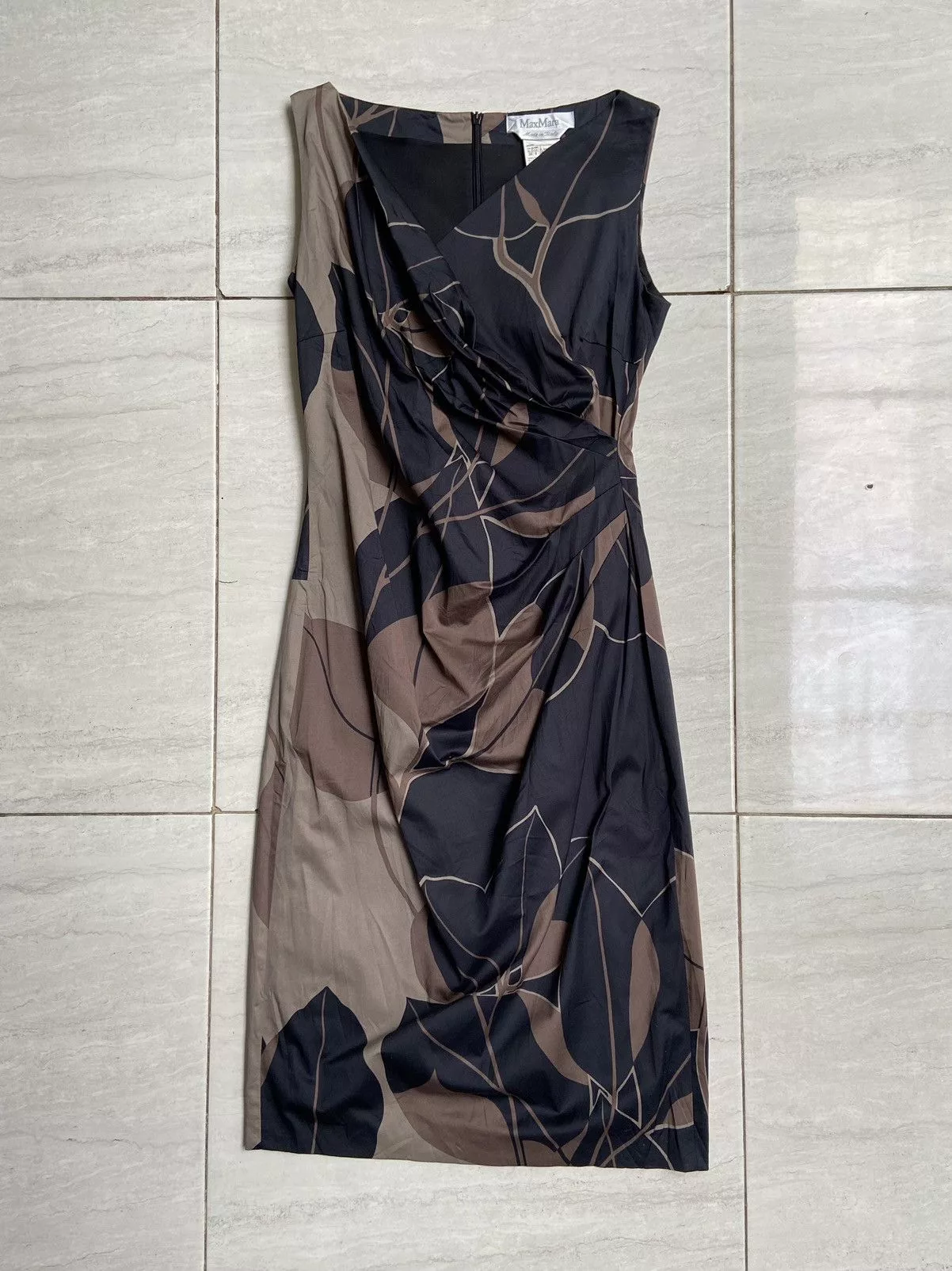 Max Mara Midi Dresses MAX MARA Patterned Dress Brown