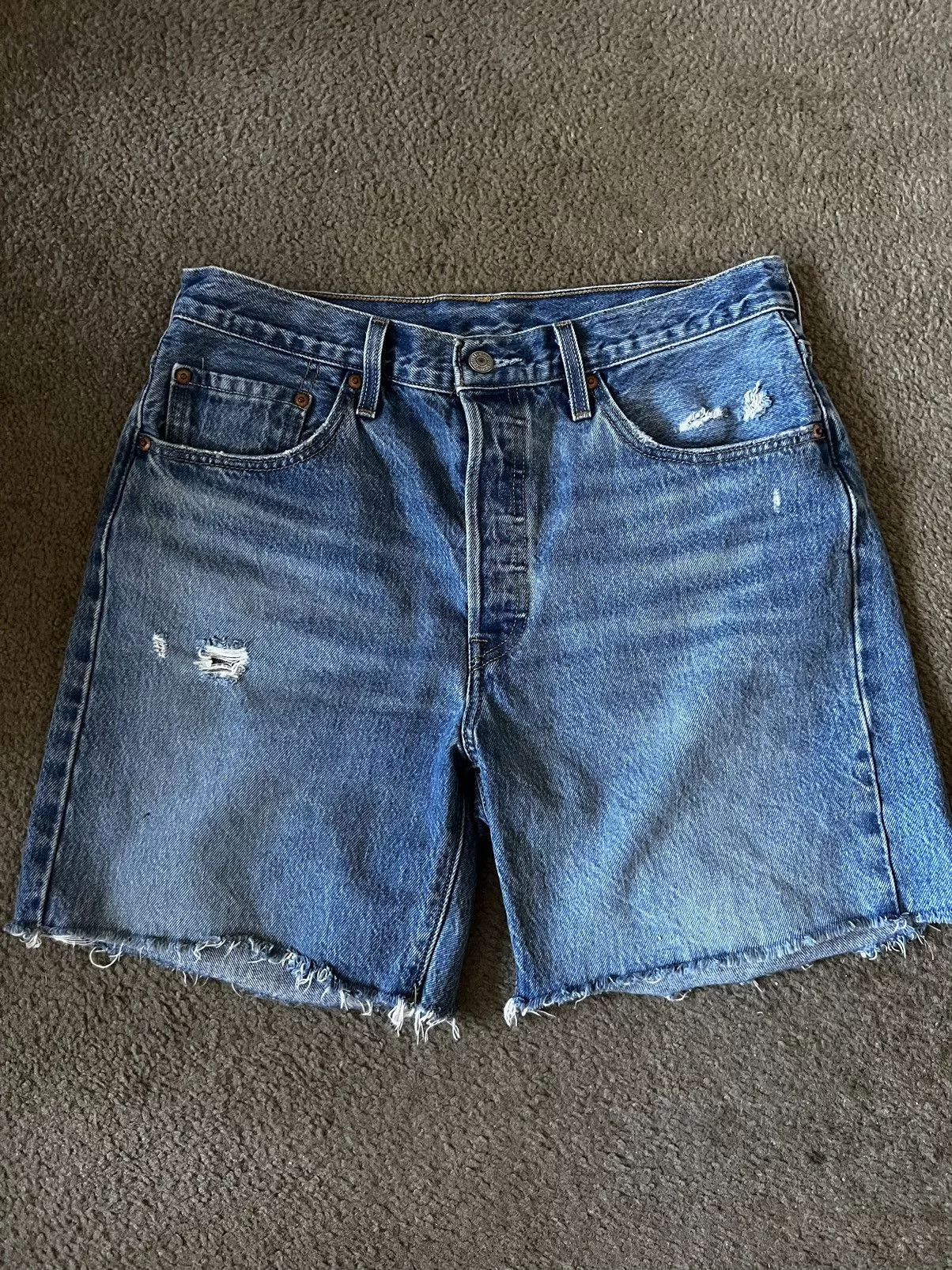 Levi's Shorts Levi's Levi’s Premium 501 Cut Off Jeans Blue