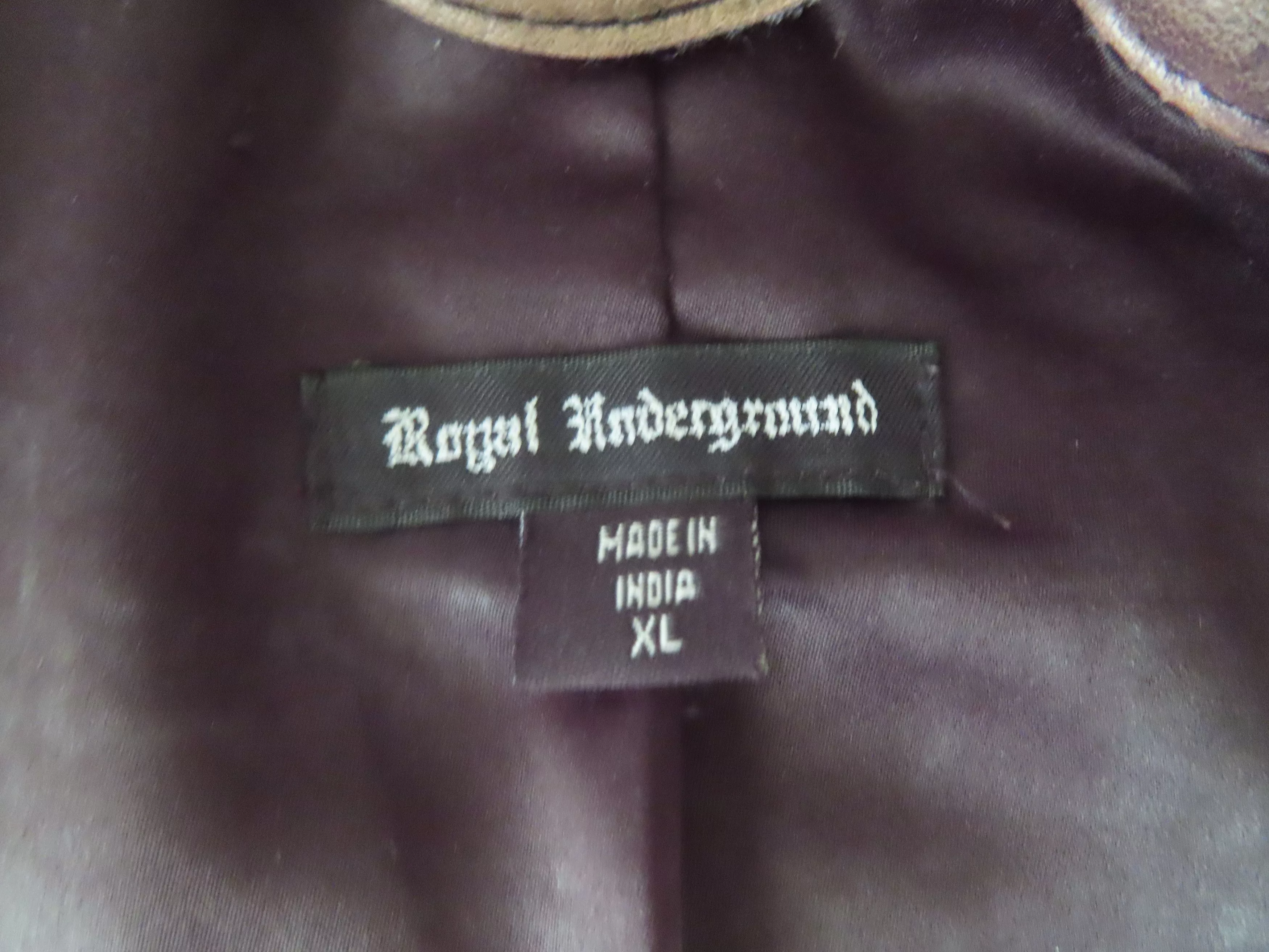 Royal Underground Leather Jackets Royal Underground × Vintage Royal Underground Leather Jacket RARE Brown