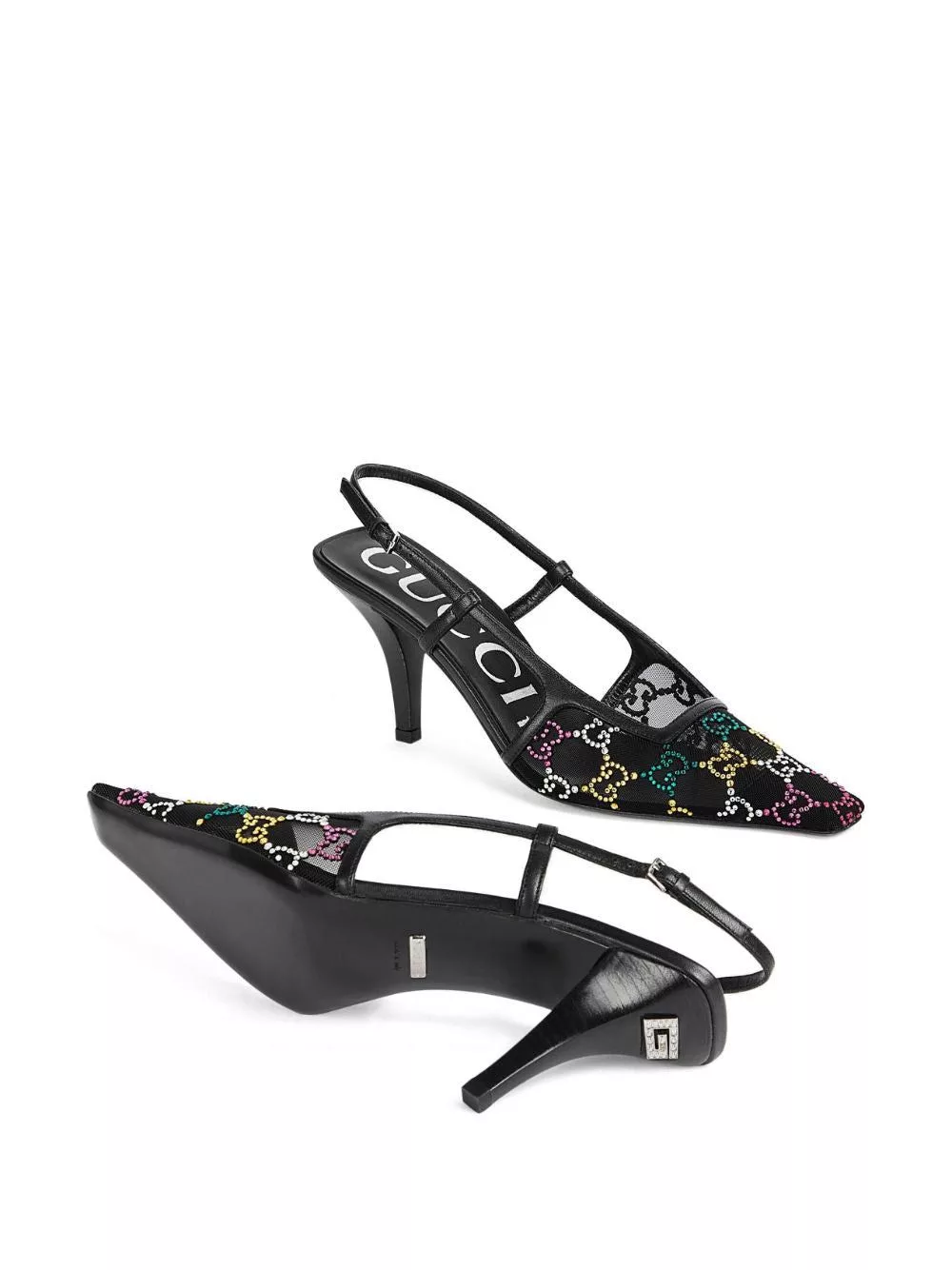 Gucci Miscellaneous Gucci GG Micro Mesh Slingback Pumps SIZE 35 Black