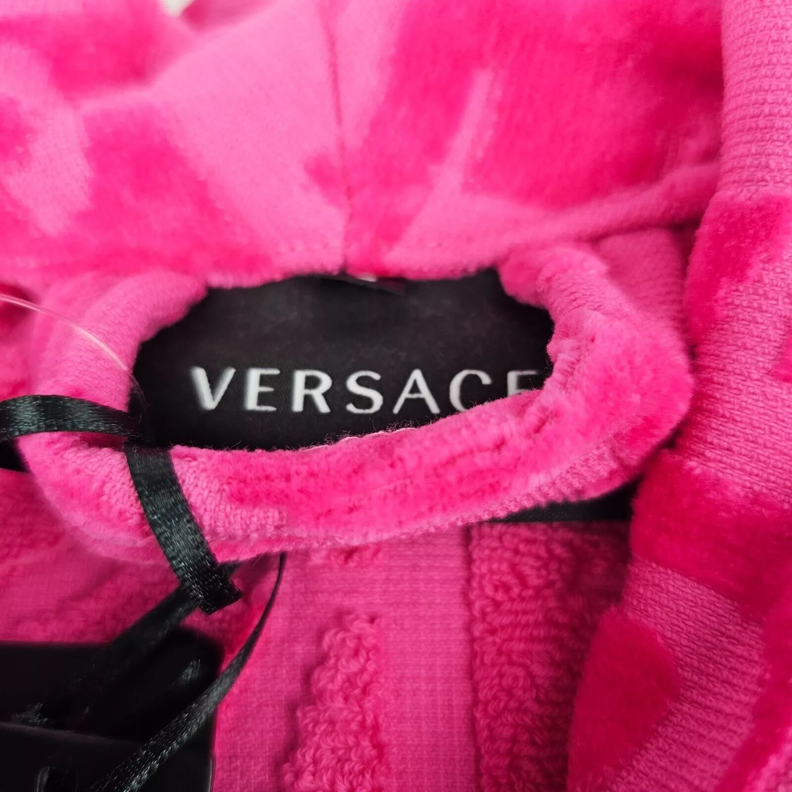 Versace Light Jackets Versace Baroque Print Pink Long Bathrobe New M