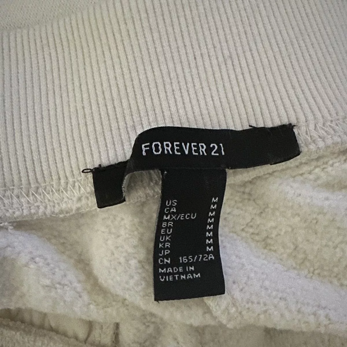 Forever 21 Joggers Forever 21 Pants White