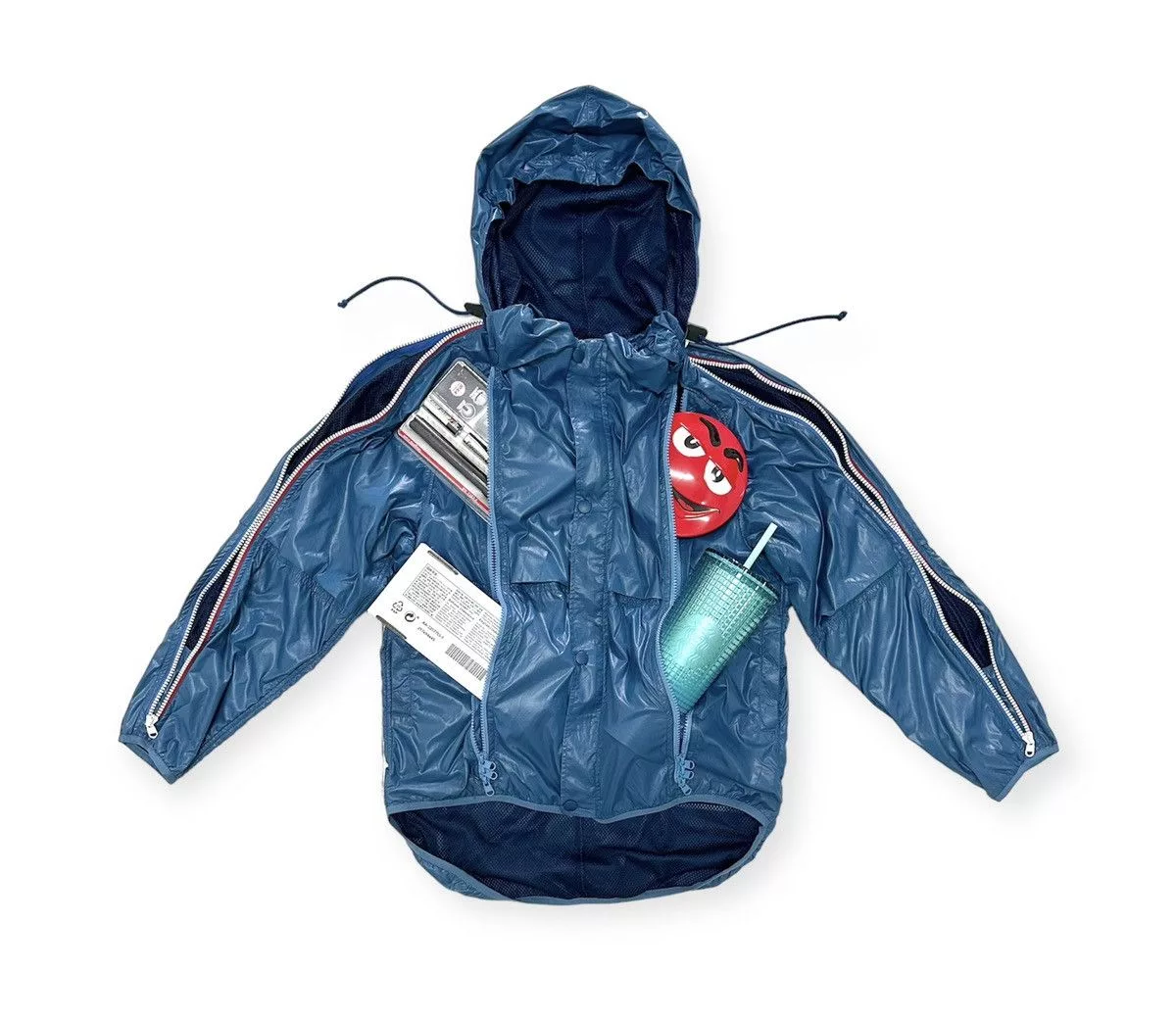Final Home Light Jackets Final Home × Issey Miyake Grailed Final Home Runaway Survival Jacket by Issey Miyake Blue Vintage