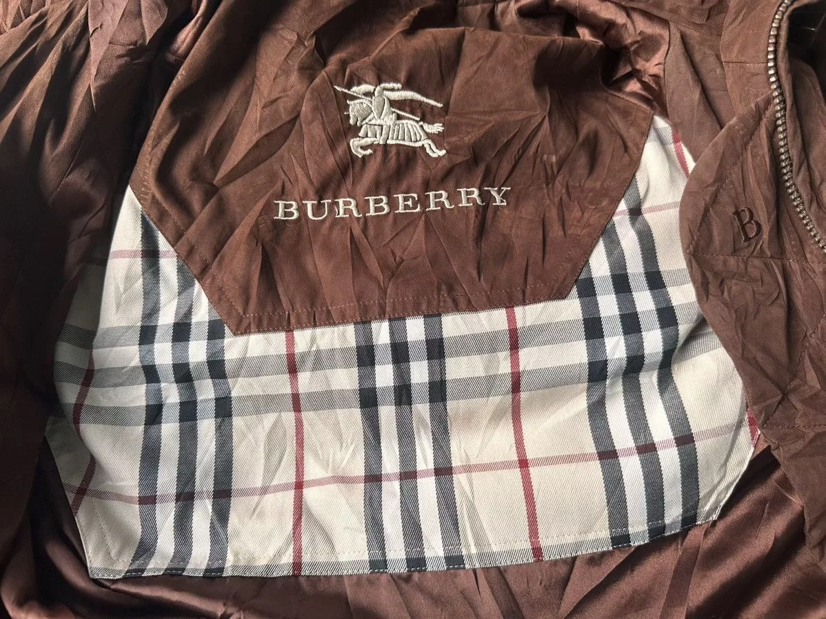 Burberry Jackets Burberry B Embroidery Jacket Brown