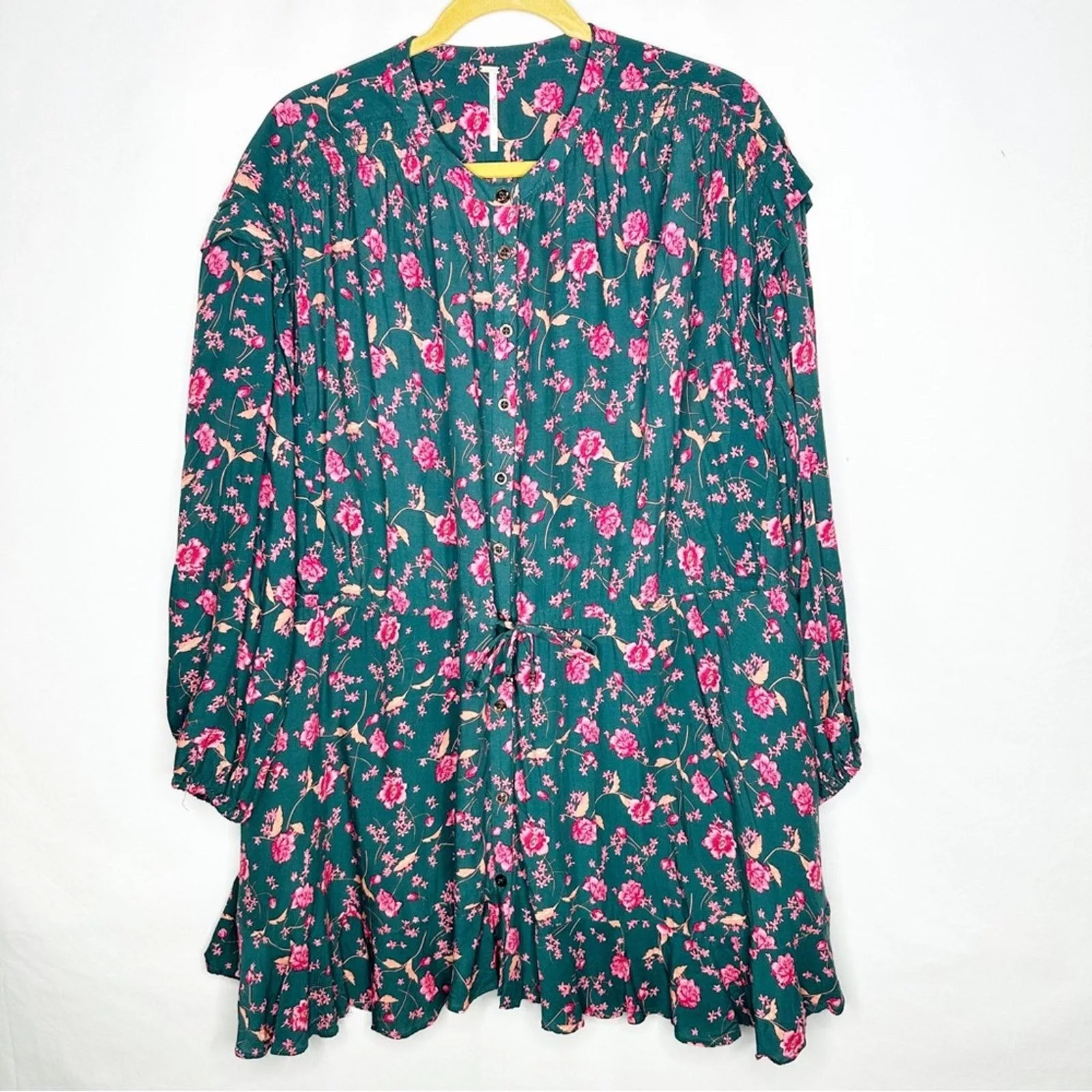 Free People Mini Dresses FREE PEOPLE Flower Fields Mini Dress in Size XS Green