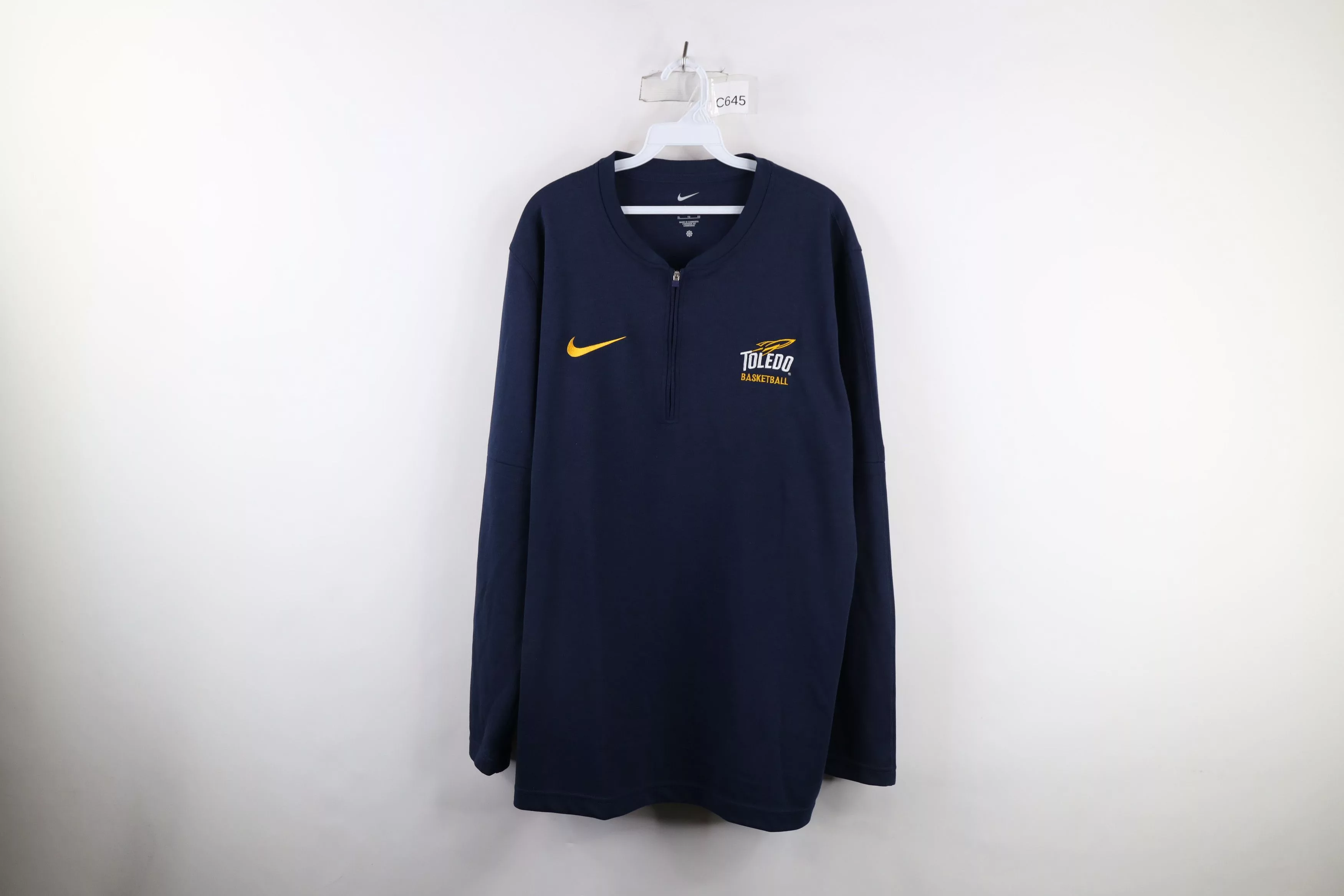 Nike Sweaters Knitwear Nike × Vintage Nike University of Toledo Basketball Half Zip Sweater Top Blue