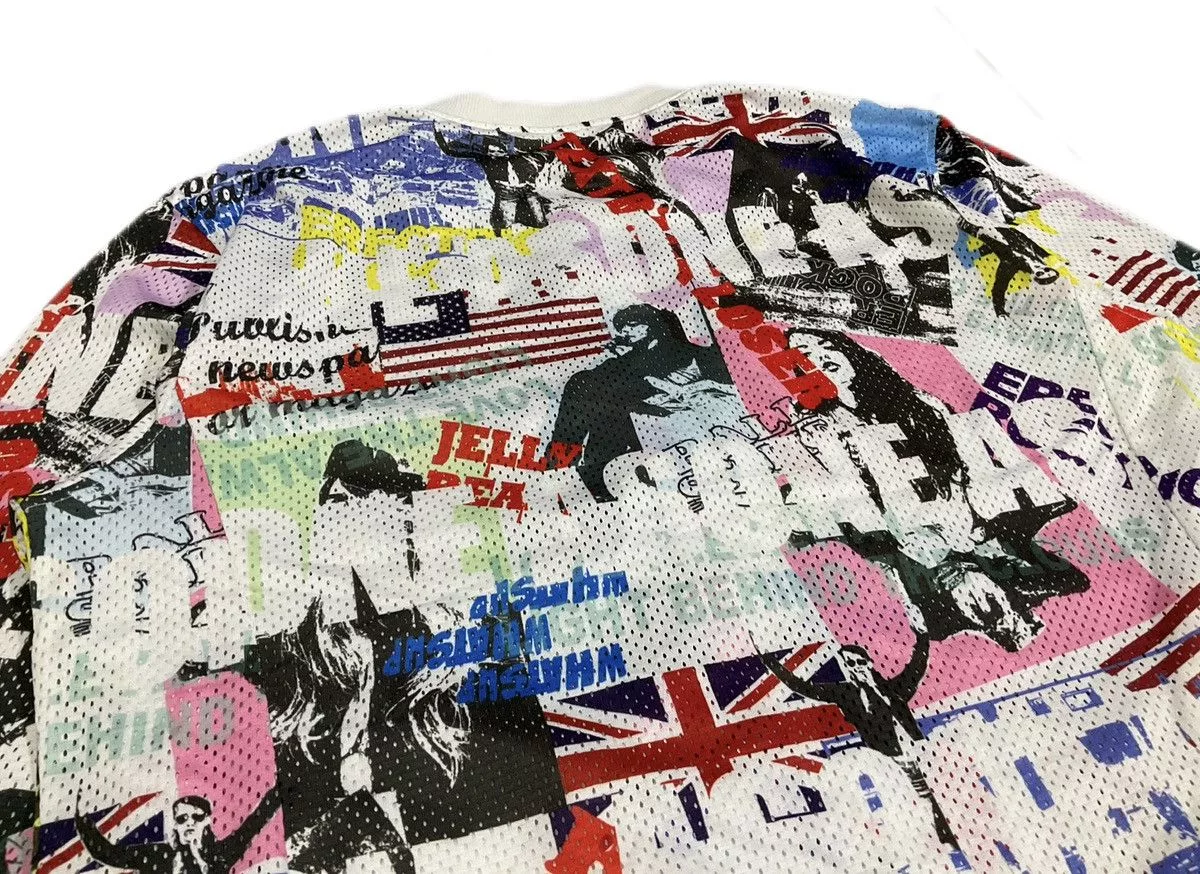 Hysteric Glamour Light Jackets Hysteric Glamour × Japanese Brand × Seditionaries 🔥Sick Y2K FLF Four Life Mesh Jacket Punk Hysteric Style White