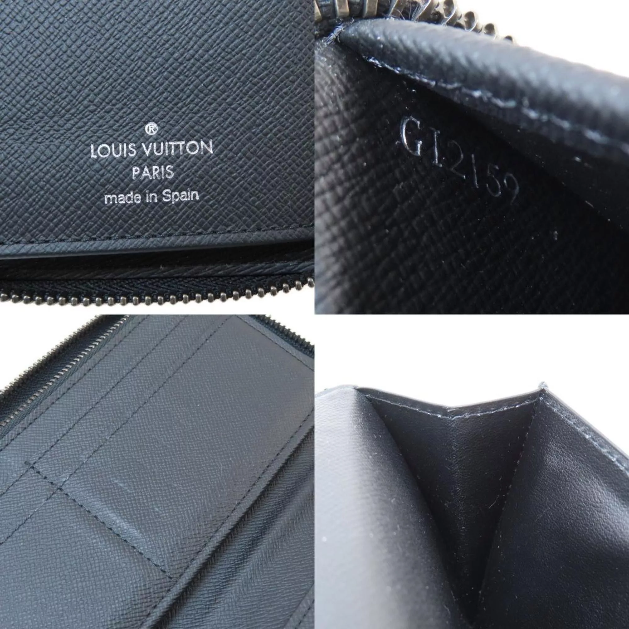Louis Vuitton Wallets Louis Vuitton M62295 Zippy Wallet Vertical Long Monogram Eclipse Men's Black