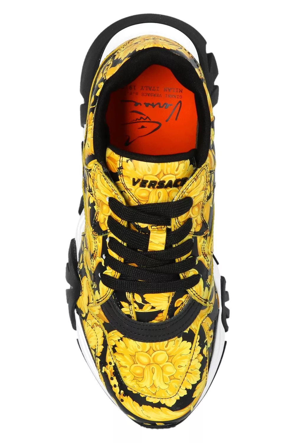 Versace Low Top Sneakers Versace Greca Squalo Barocco Sneakers Size US 7 EU 37 Multi