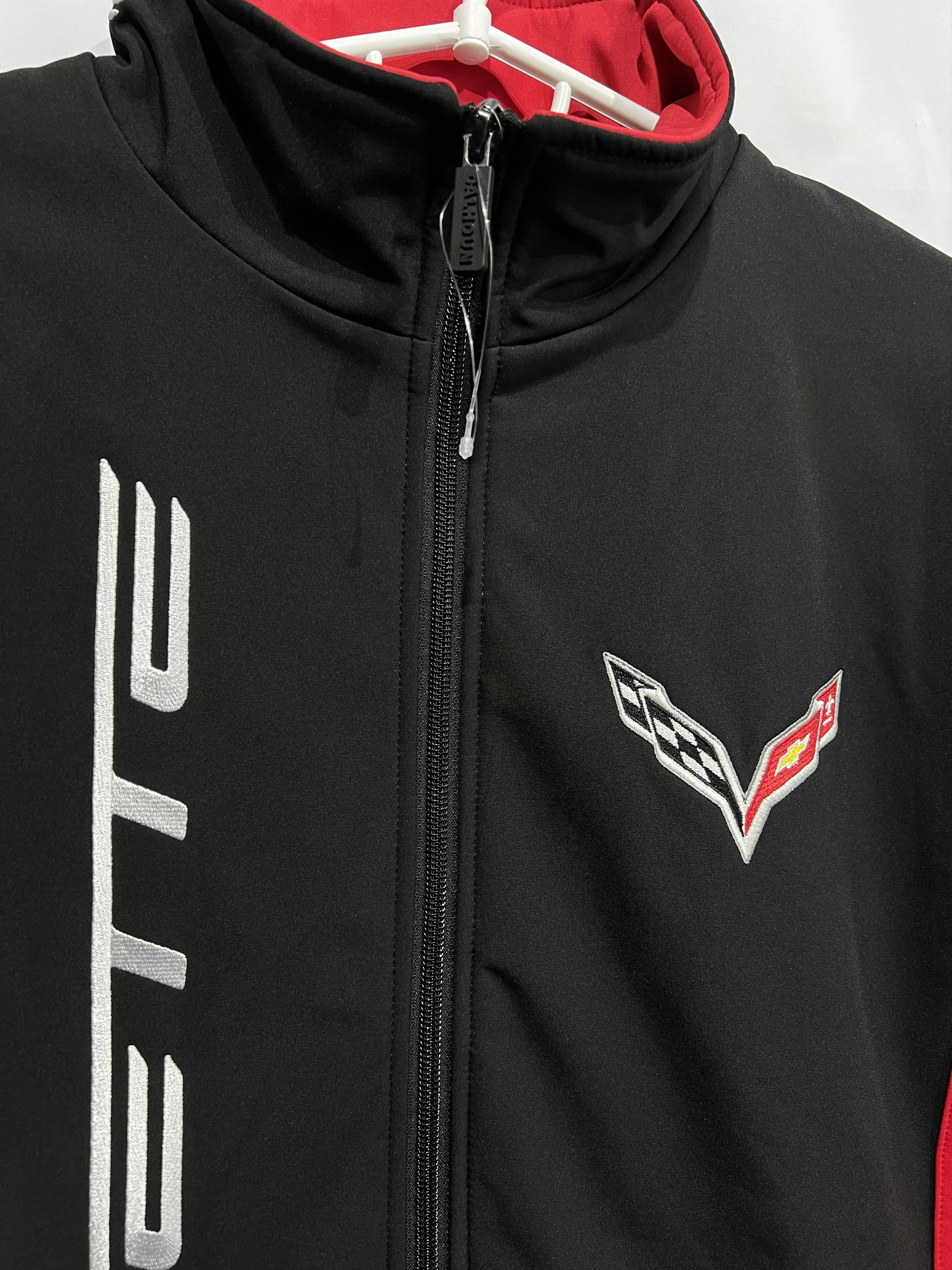 Chevrolet Light Jackets Chevrolet Corvette Racing Jacket Softshell Size L Black Vintage