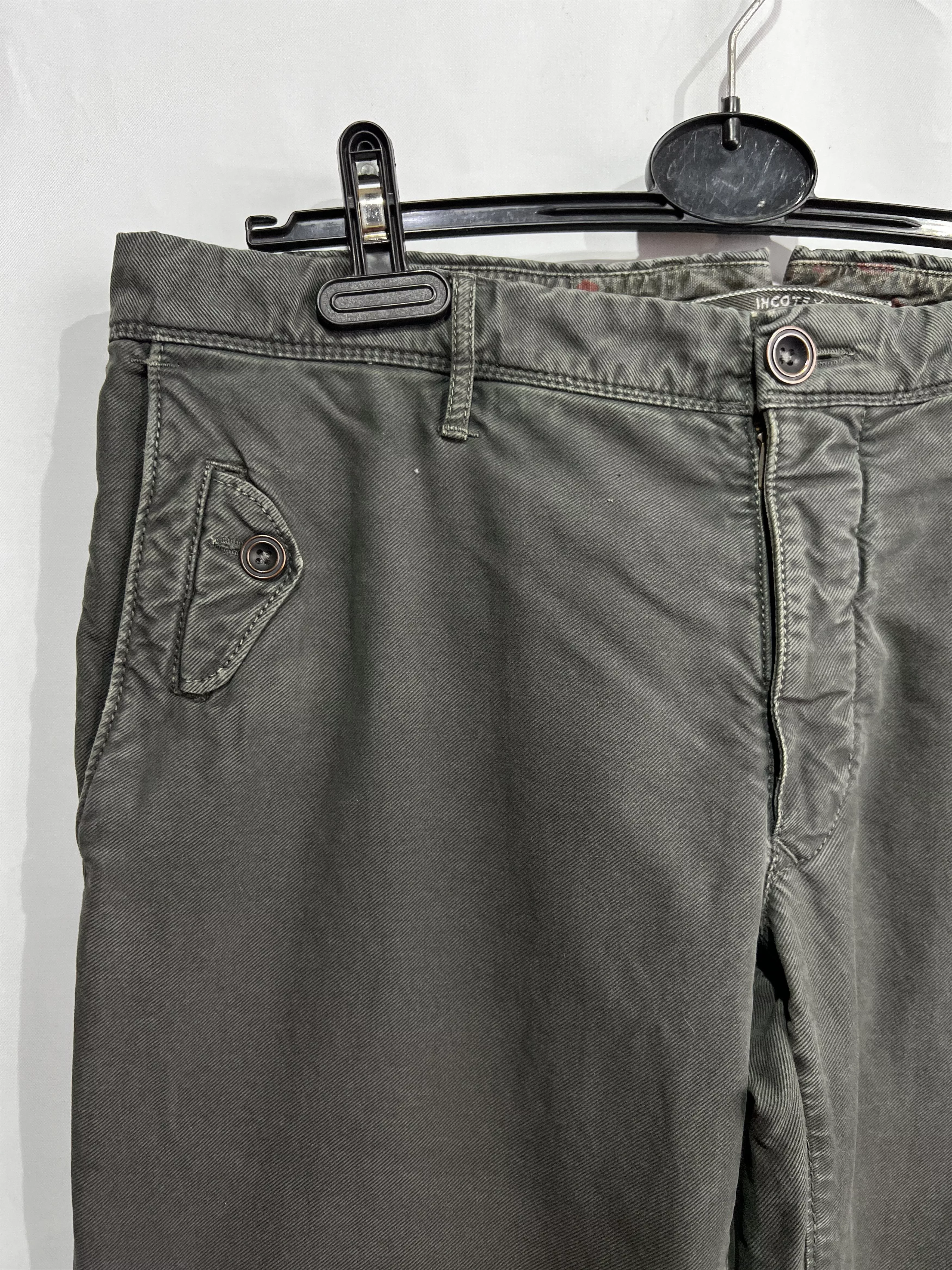 Incotex Casual Pants size 36 Slacks Gray