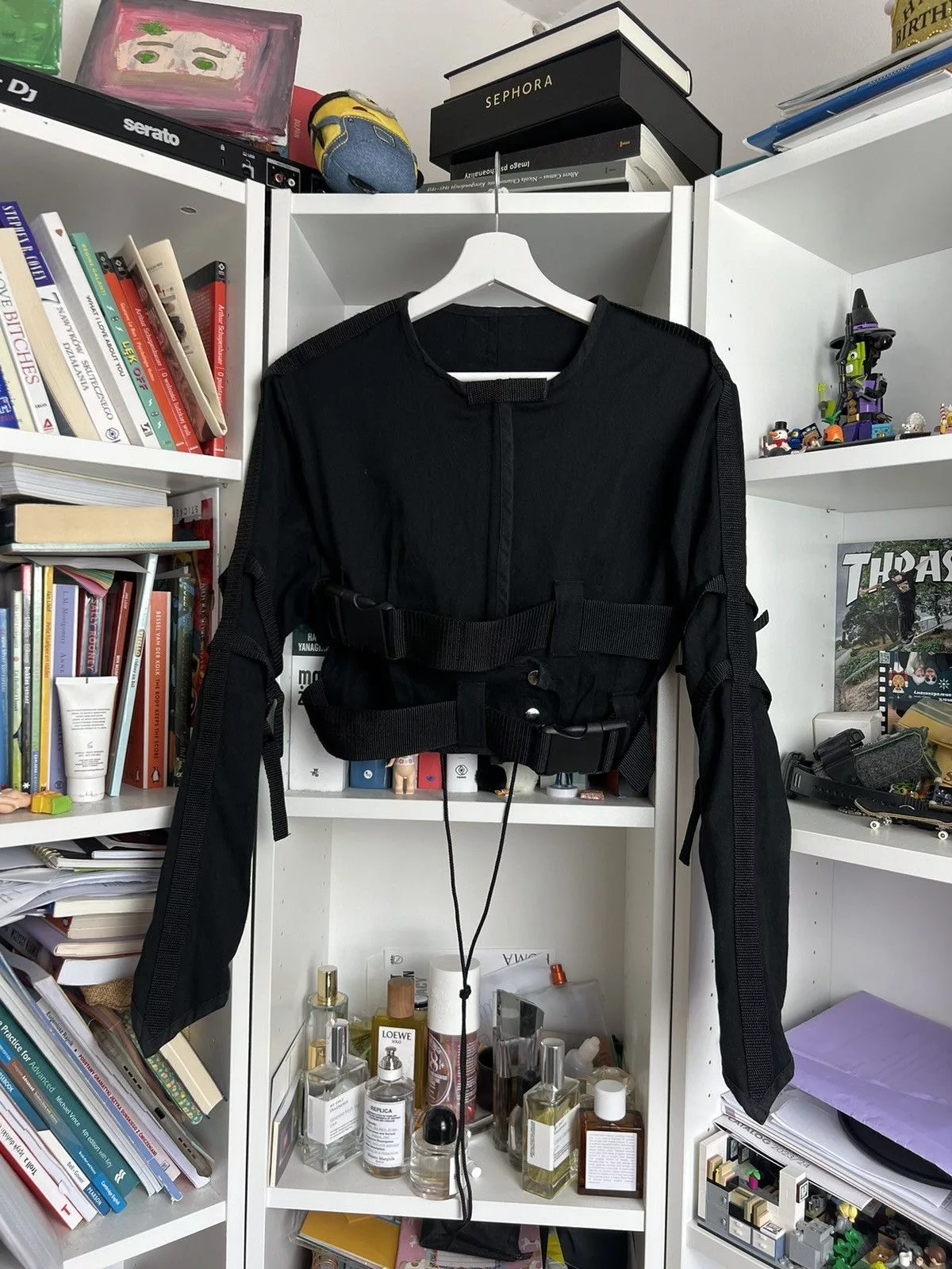 Other Long Sleeve T Shirts Other Vintage Y2K rave bondage goth longsleeve top S grunge 00s Black