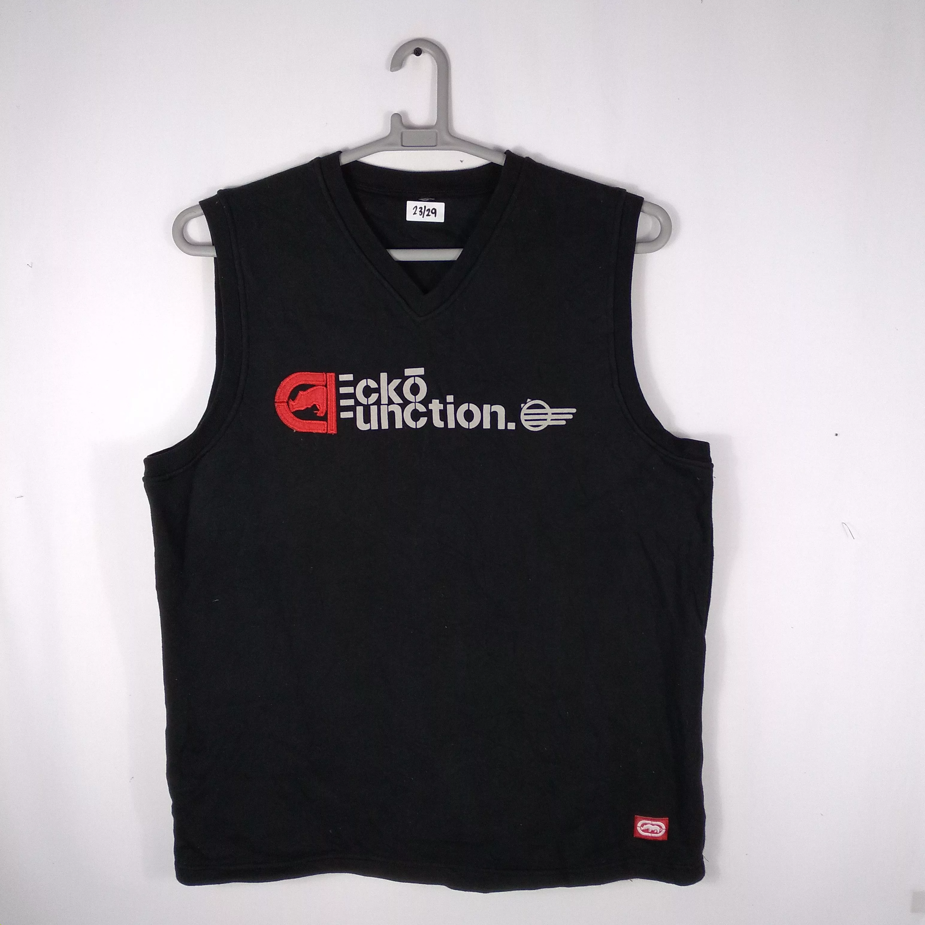 Ecko Unltd. Vests Ecko Unltd. × Vintage Vintage Ecko Unltd. Logo Spellout Outdoor Tanktop Sleeveless Black Streetwear