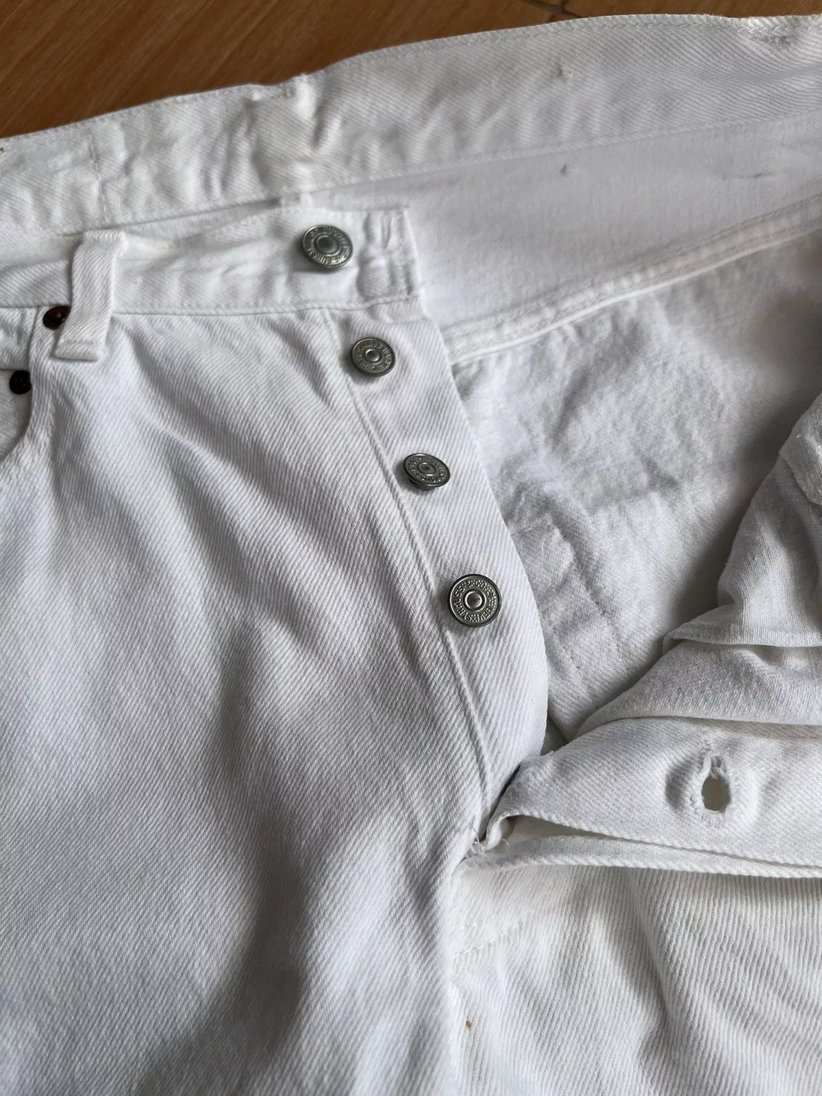 Levi's Denim Levi's × Vintage Vintage Levis 501 White