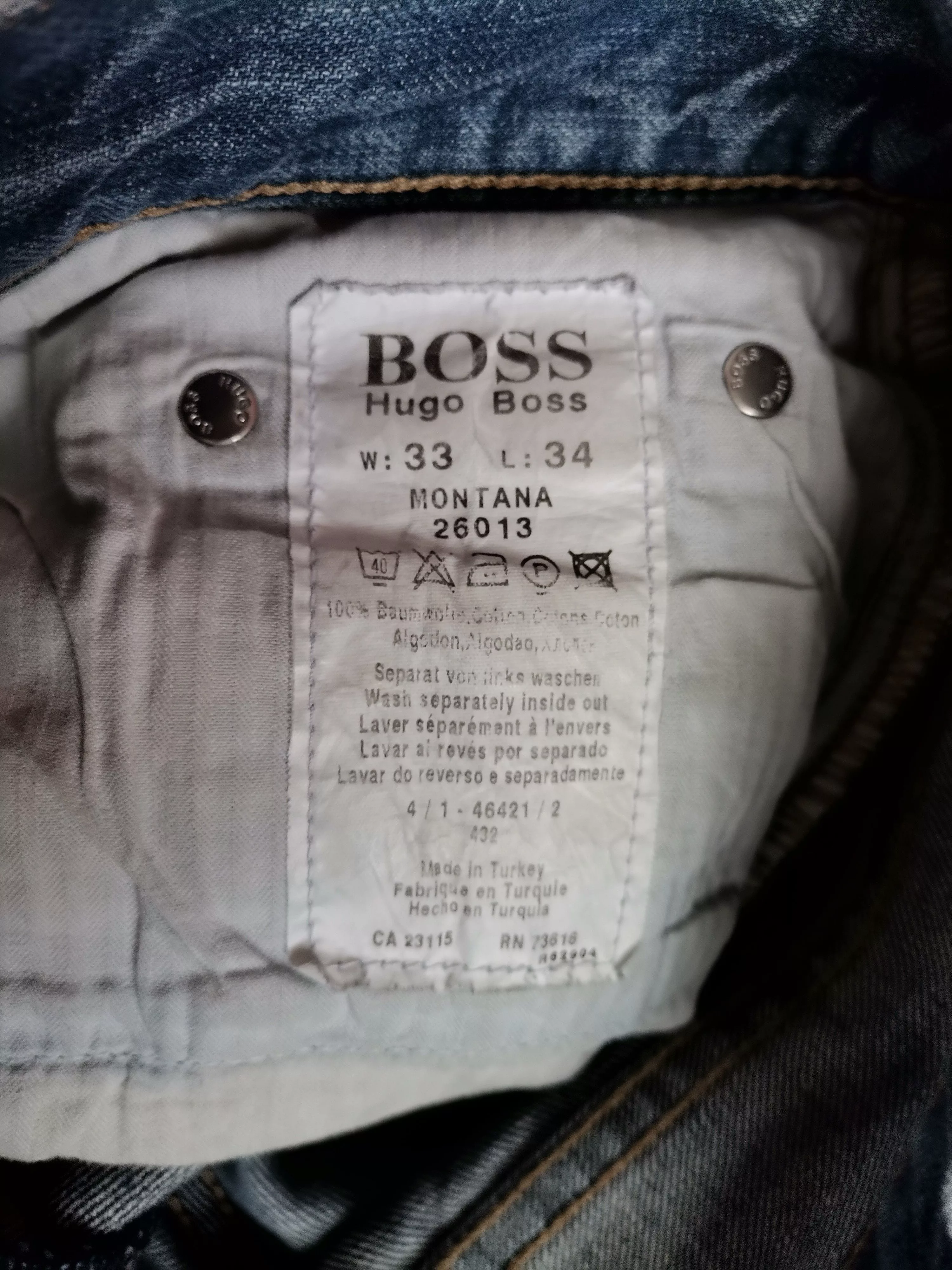 Hugo Boss Denim Hugo Boss × Vintage Hugo Boss Distressed Montana Jeans Blue Streetwear