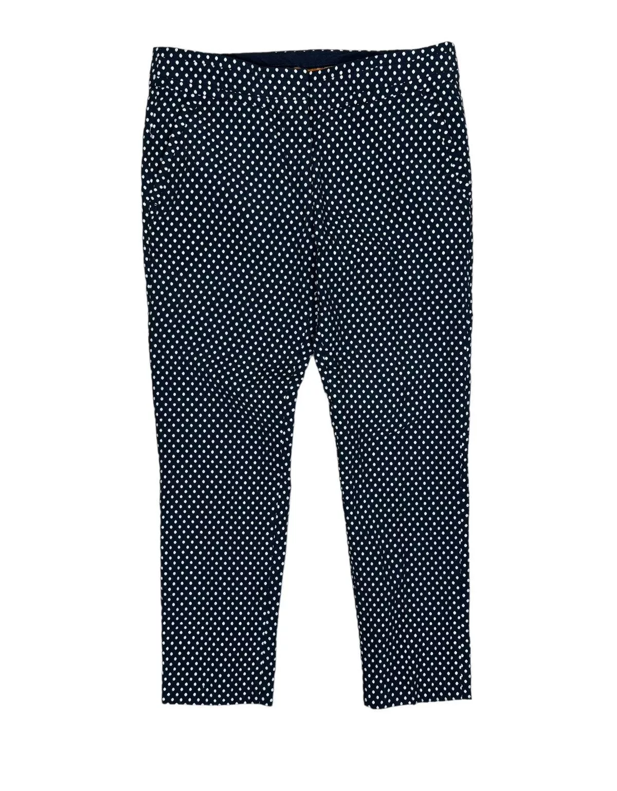 Tory Burch Pants Tory Burch Polka Dot Chino Pants size 6 Blue