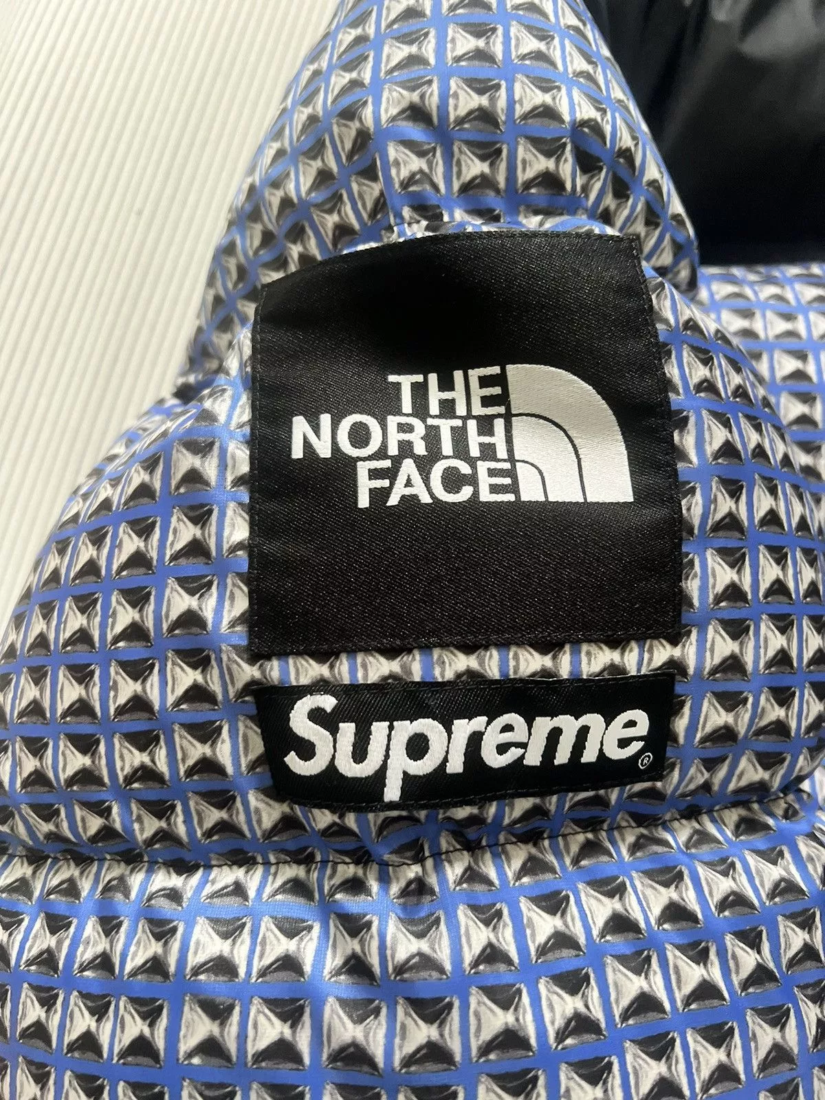 Supreme Light Jackets Supreme North Face Nuptse Blue