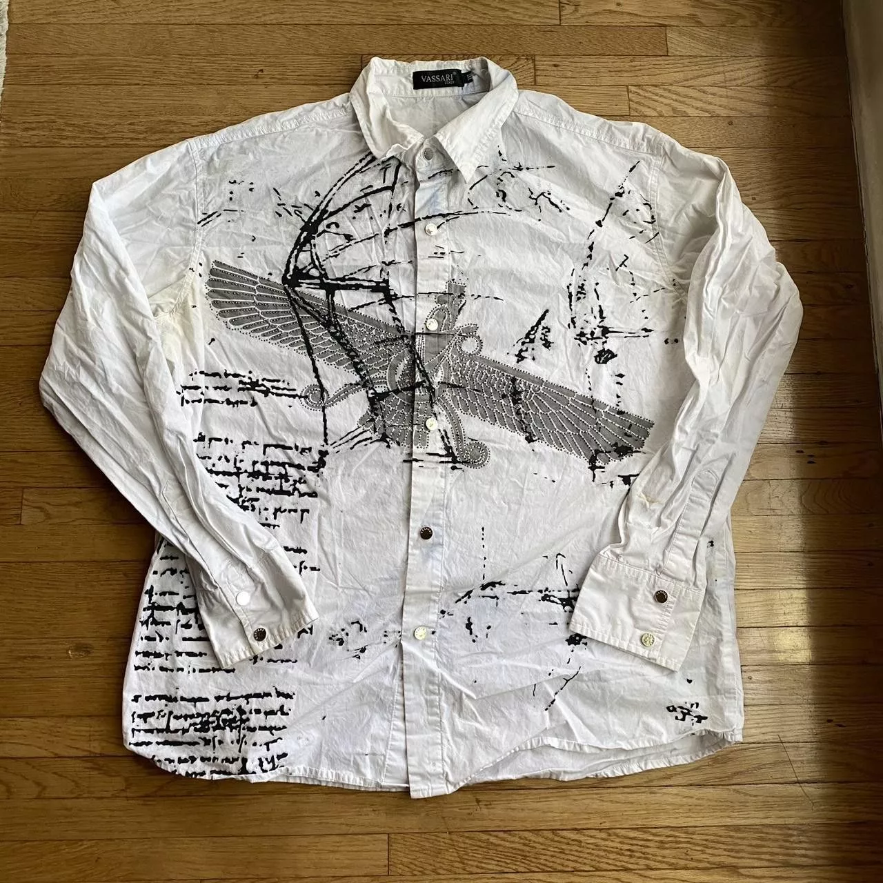 Other Shirts Button Ups Other Vassari Graphic Button down White