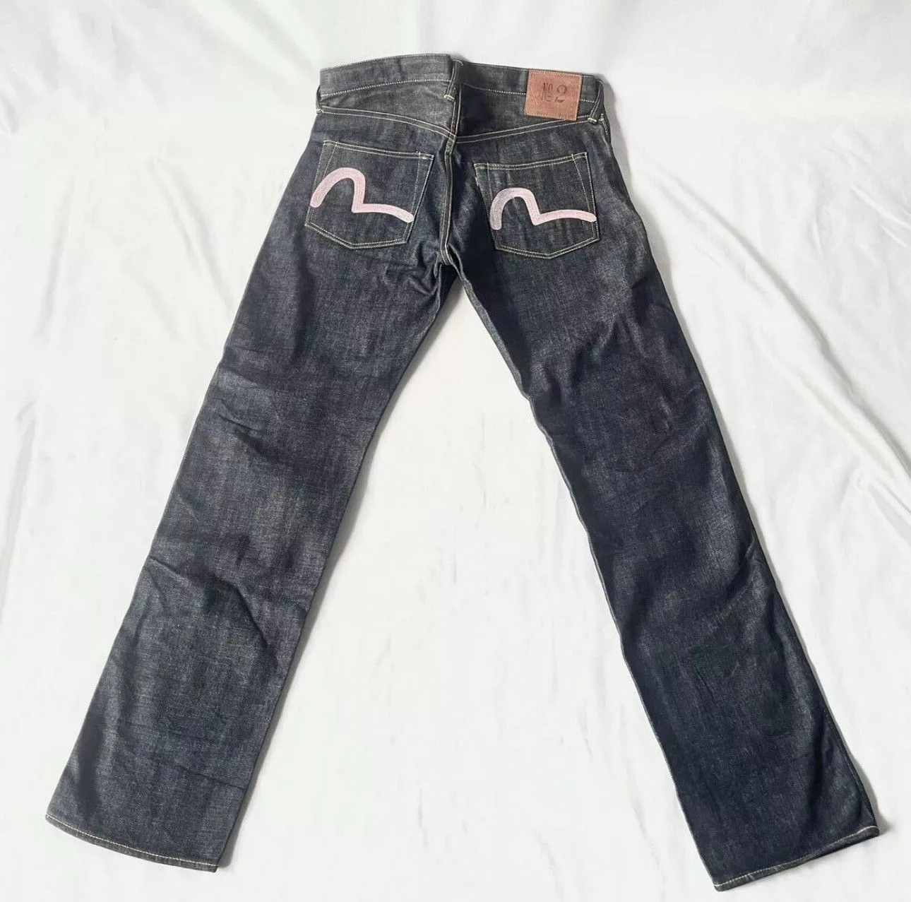 Evisu Denim Evisu × Vintage EVIS embroidered painted denim pants made in Japan selvedge Blue
