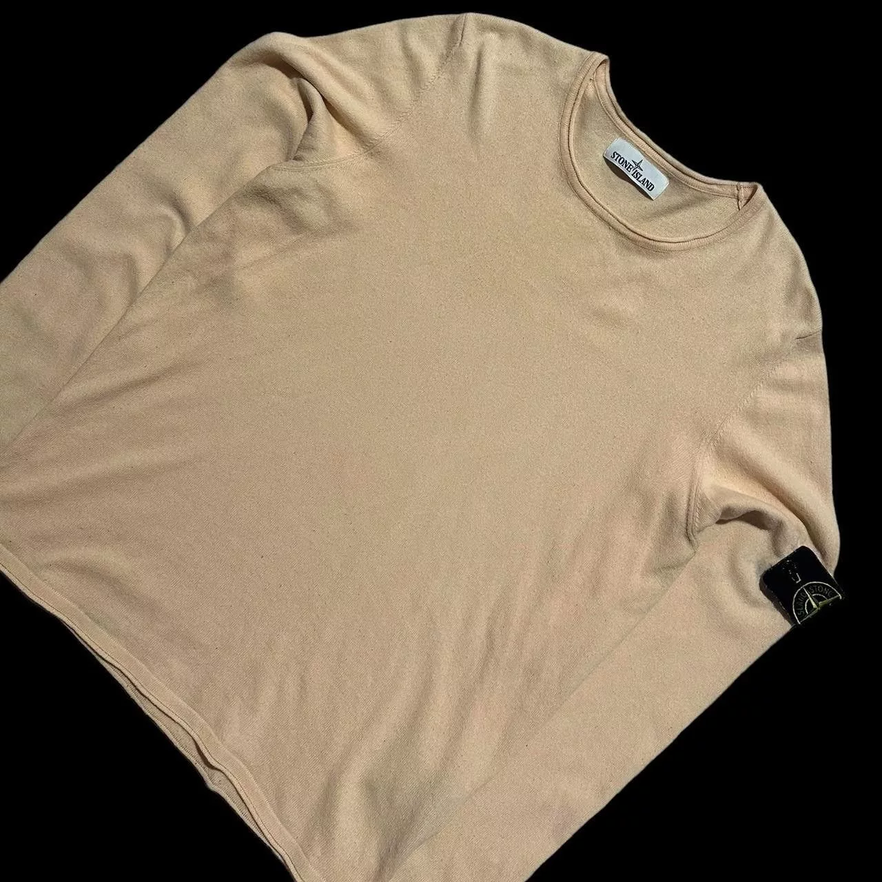Stone Island Short Sleeve T Shirts Stone Island Pullover Thin Jumper Pink
