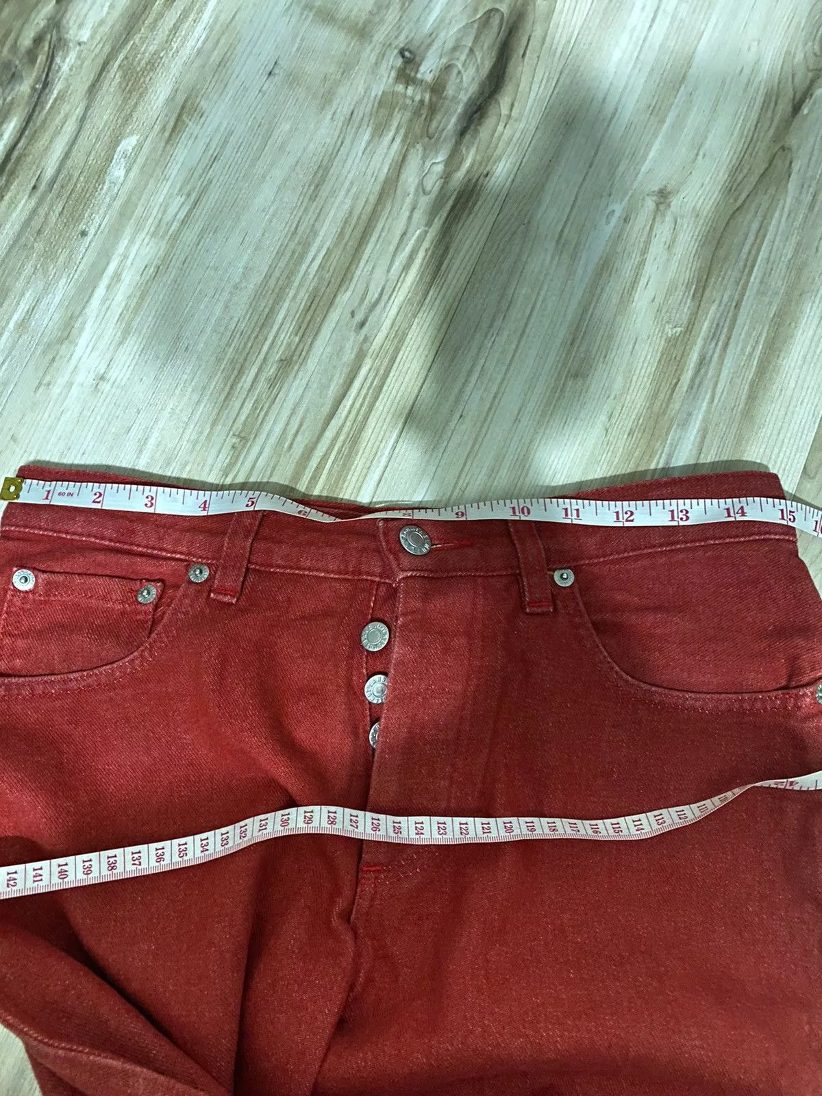 Helmut Lang Denim Vintage helmut lang 1998 Red