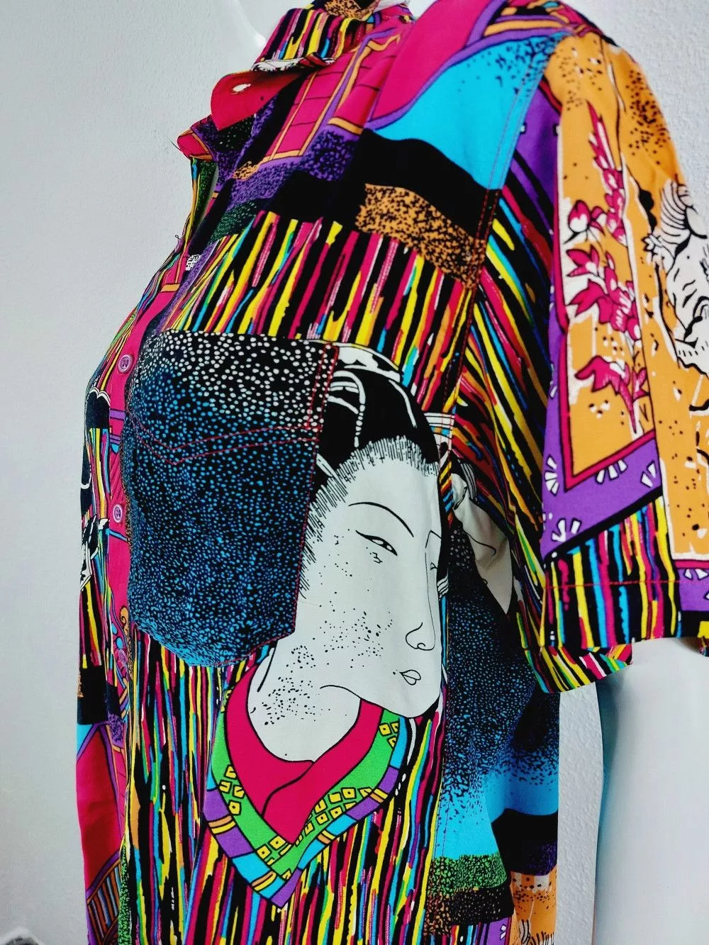 Marithe + Francois Girbaud Maxi Dresses Marithe + Francois Girbaud Dragon Tiger Boho Shirt Pants Set Multi