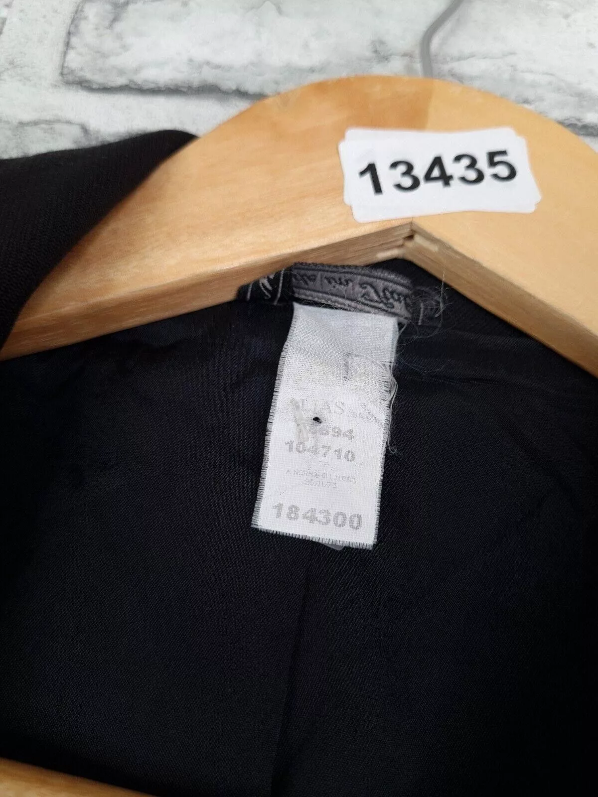 Versace Jackets Versace Jacket Size 8 10 Black Wool Mix Vintage
