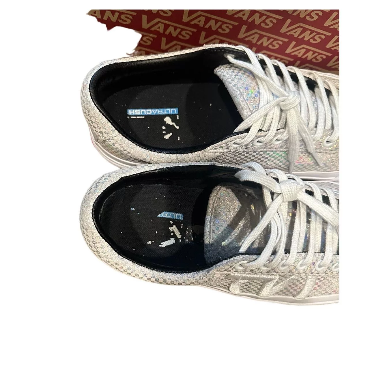 Vans Low Top Sneakers Vans Sid Ni Glory Check Silver