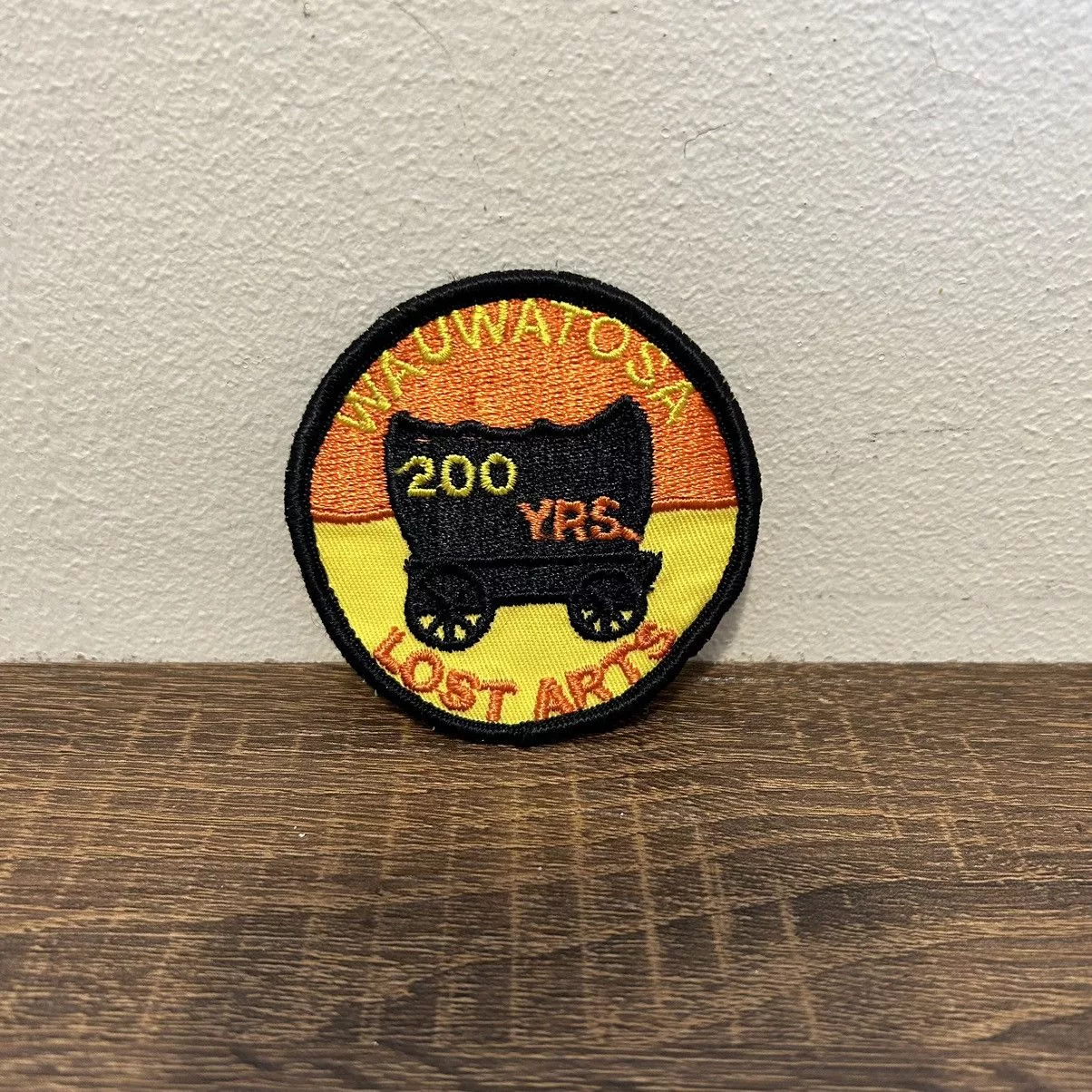 Vintage Miscellaneous Vintage Wauwatosa Wisconsin 200 Years Patch 3" Embroidery Orange