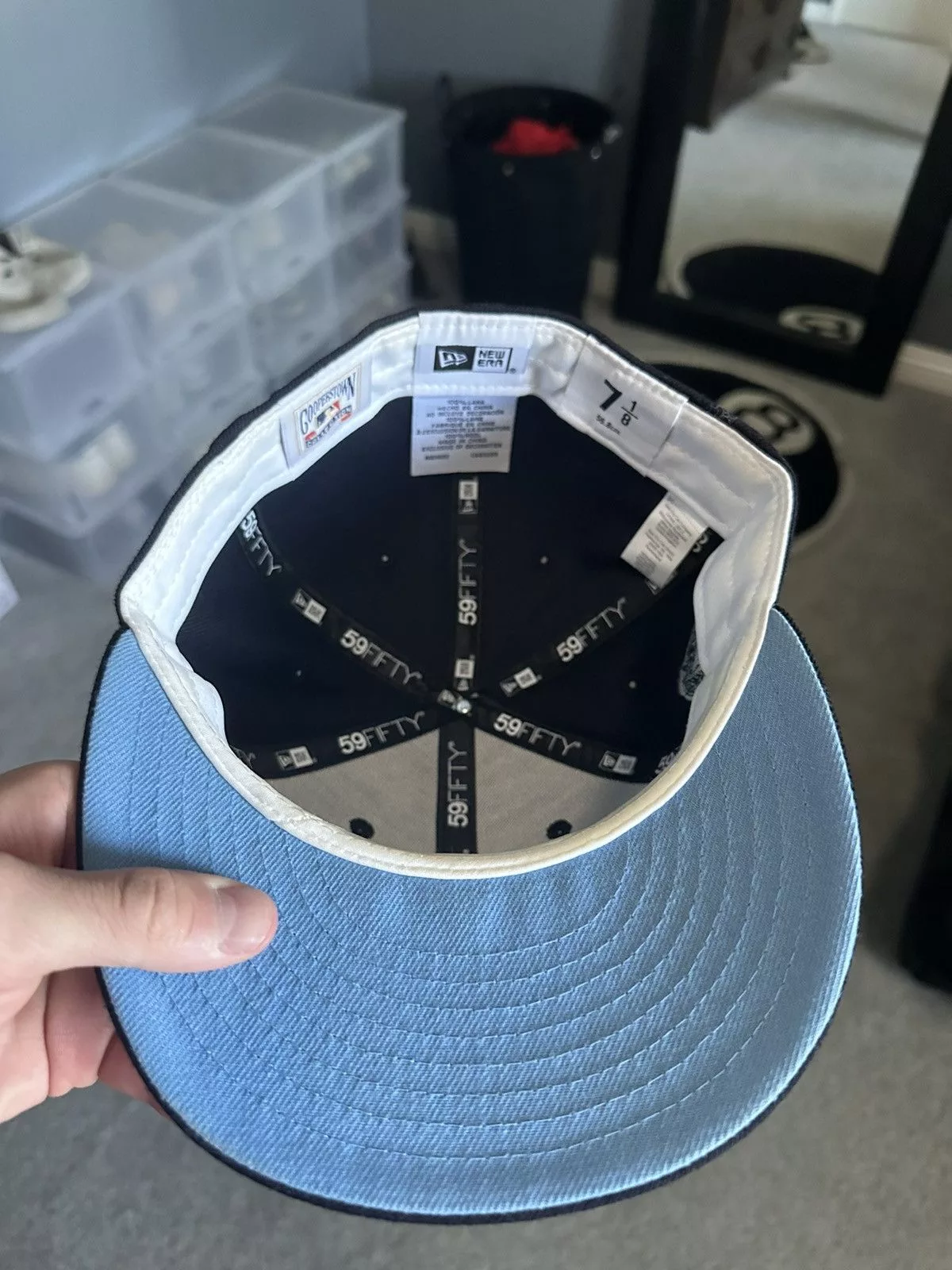 Topperz Hats Topperz Atlanta Braves Fitted Hat Blue