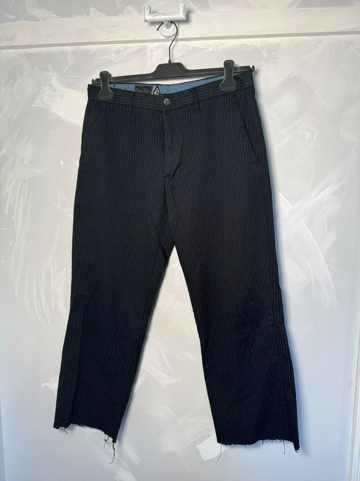 Volcom Casual Pants Volcom Black Dress Pants Skater Pants Stripped Vintage Avant-Garde