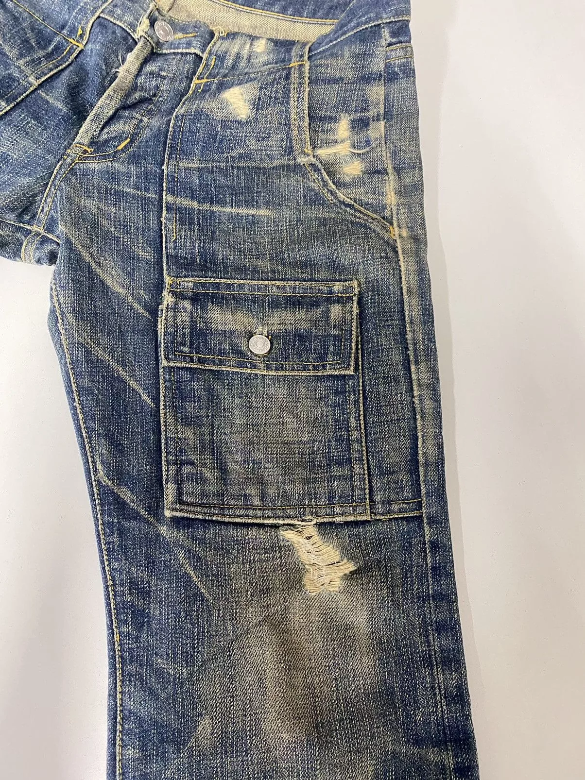 Justin Denim 🔥Flare Vintage Bushpants Justin Distressed Denim💥 Multi