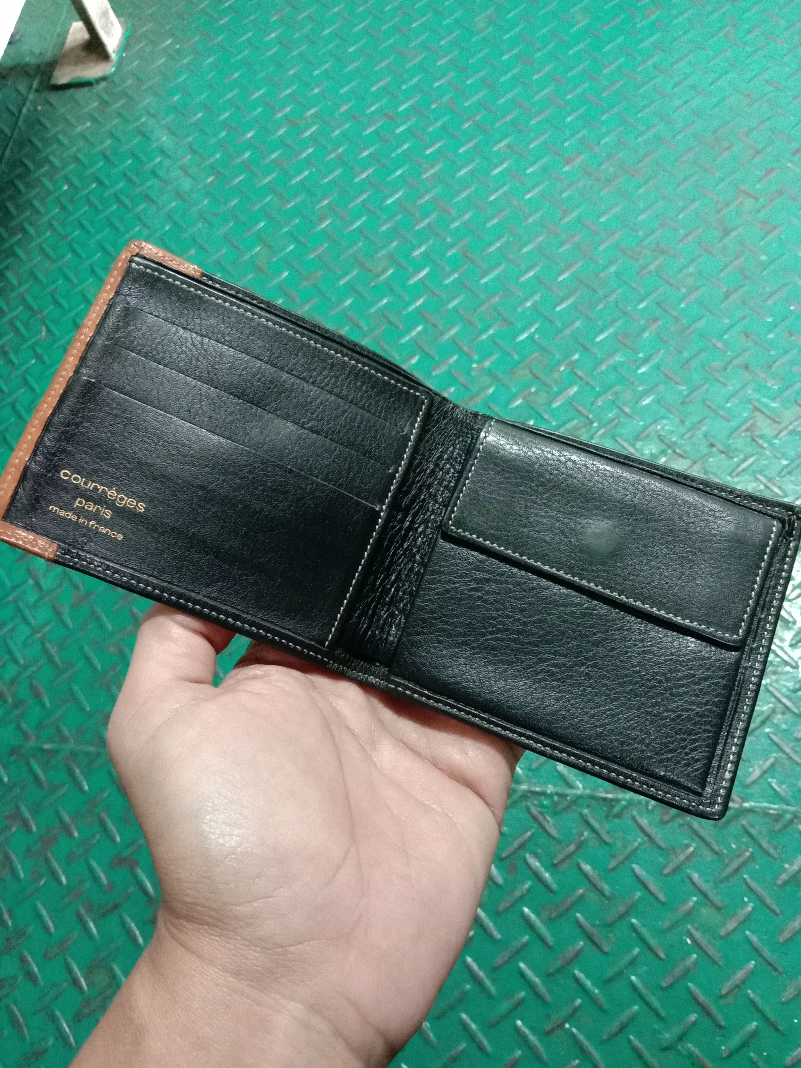 Courreges Wallets Courreges Courrēges leather wallet Black