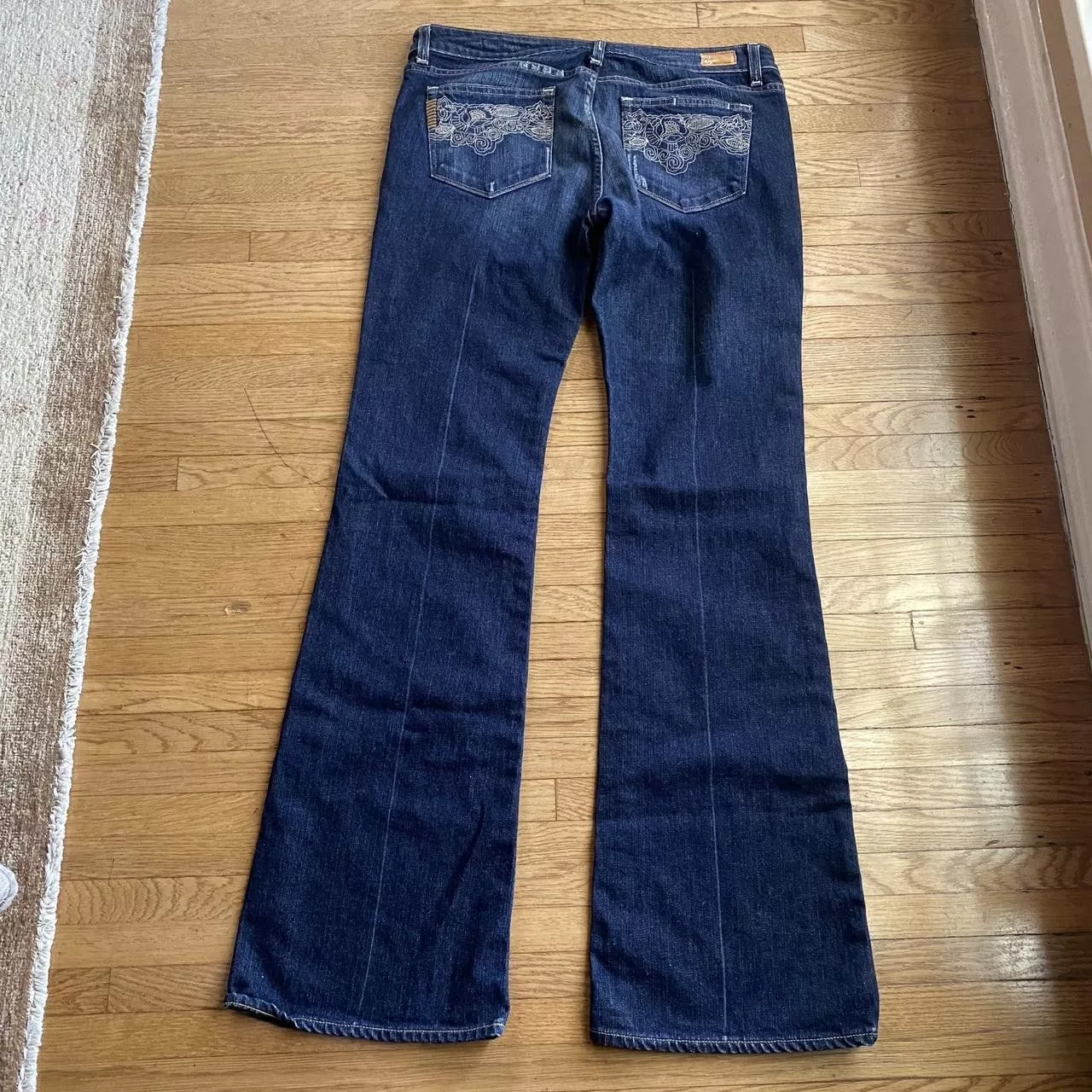 Paige Pants Paige Bellbottom Jeans Blue