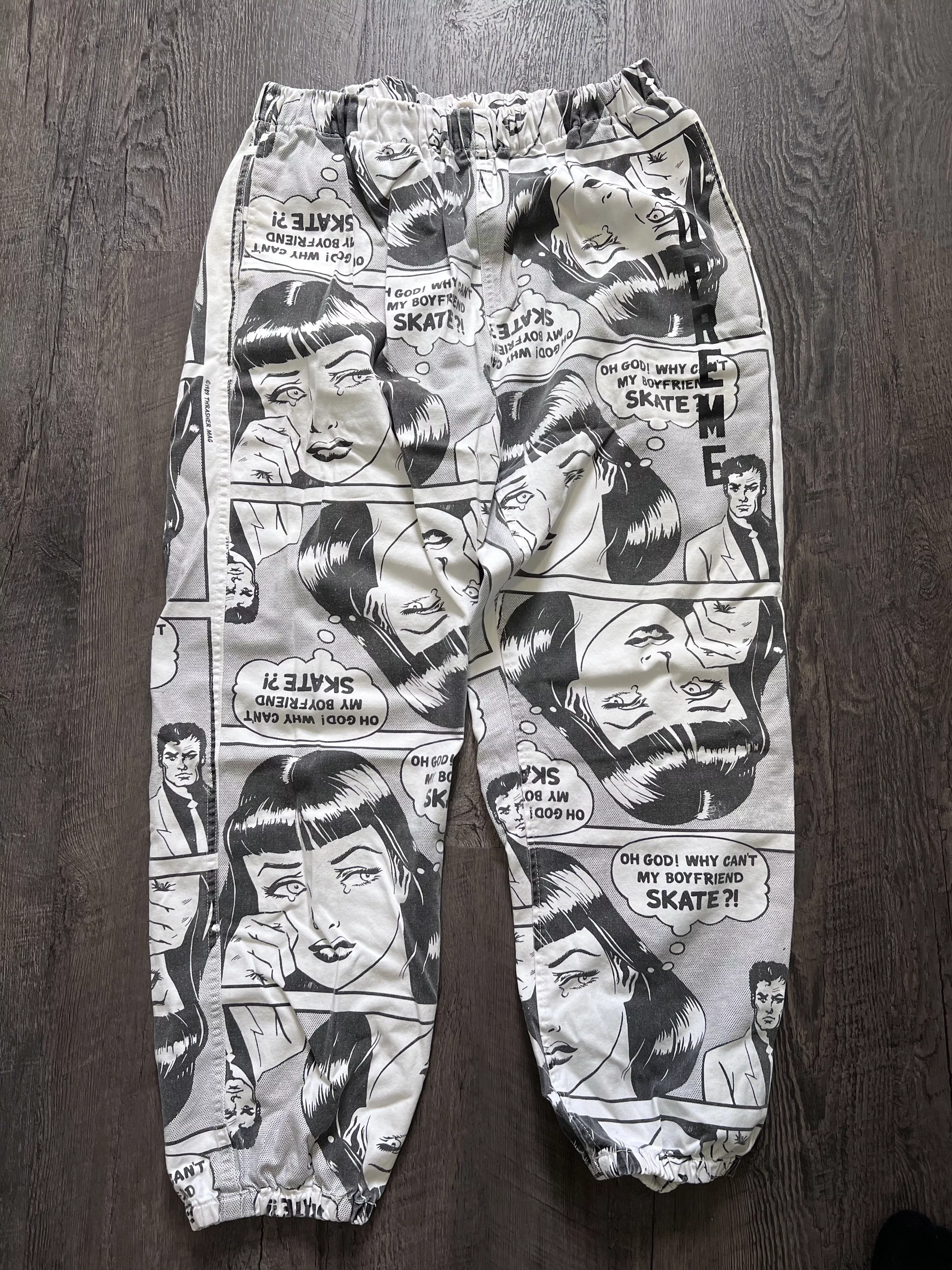 Supreme Casual Pants Supreme × Thrasher Boyfriend Pant White