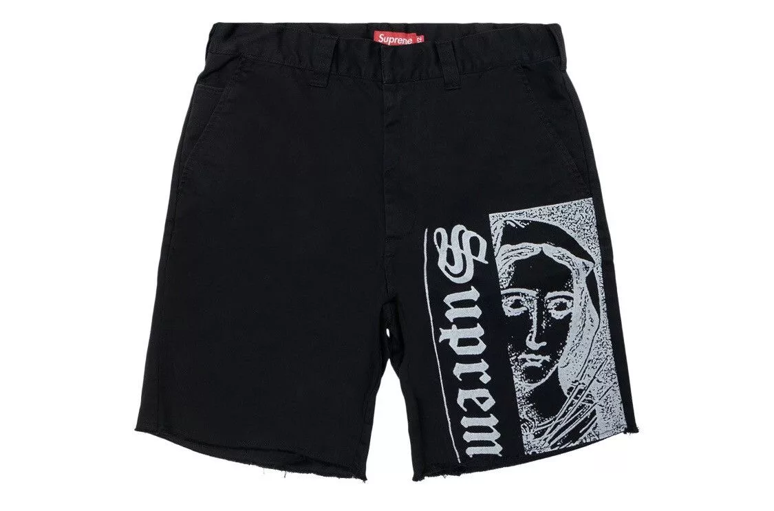 Supreme Shorts Supreme × Vintage Supreme Mary Work Short Size 36 Black Streetwear