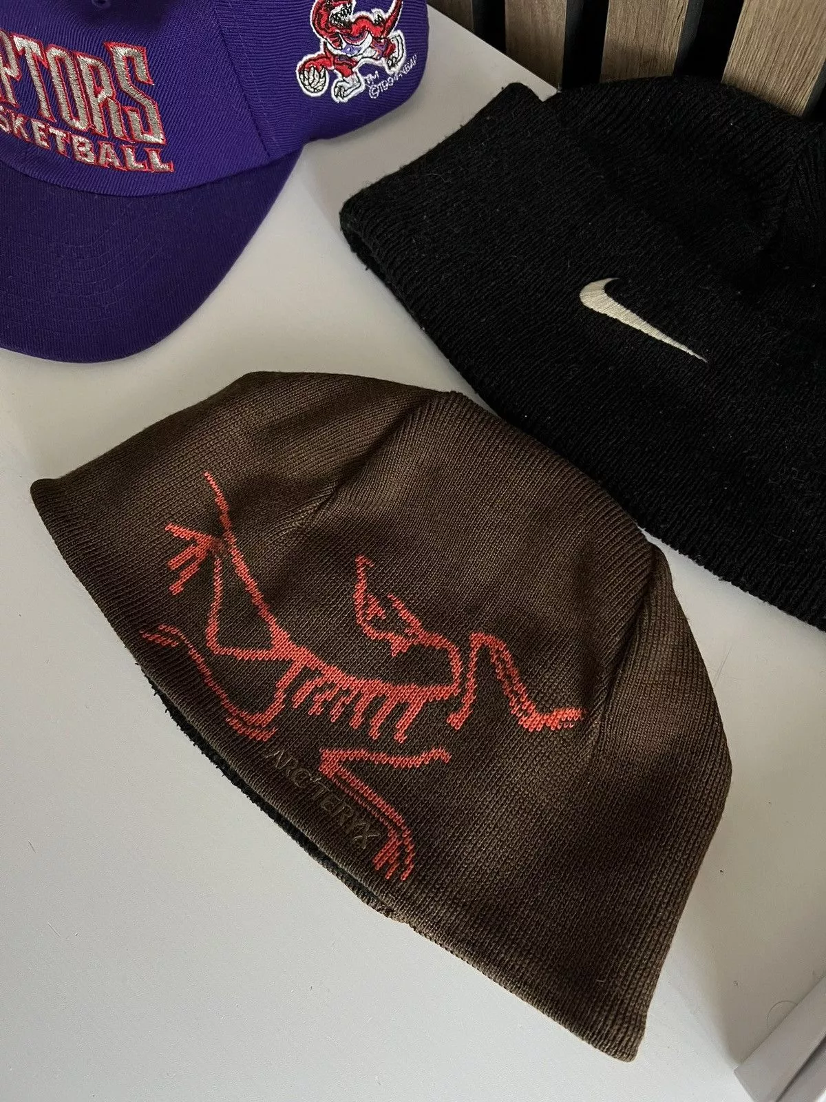 Arc'teryx Hats Arc'teryx × Vintage Arc’teryx beanie hat wool Brown Streetwear