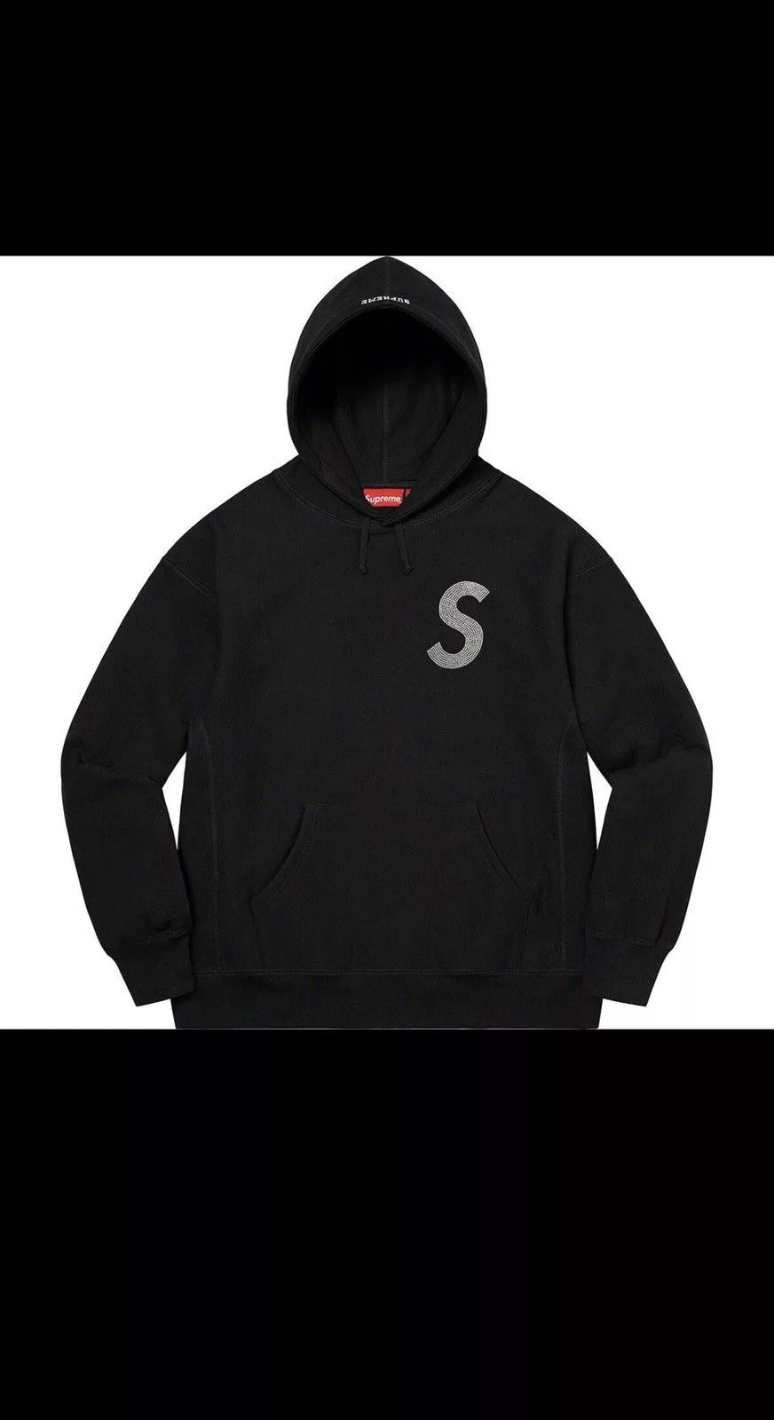 Supreme Sweatshirts Hoodies Supreme/swarovski S logo Hooded Black