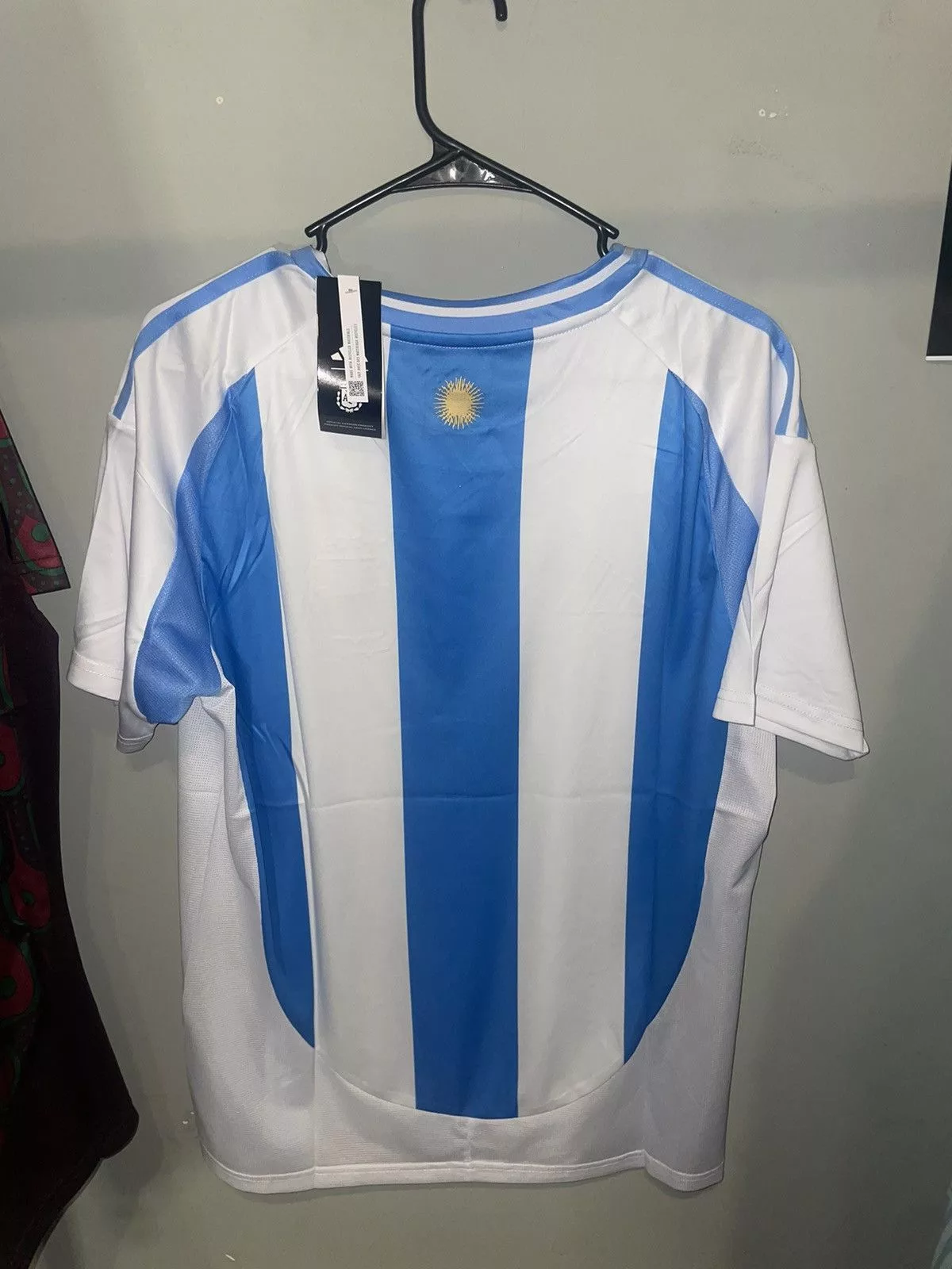Adidas Jerseys Adidas Argentina Home Fan Version New White
