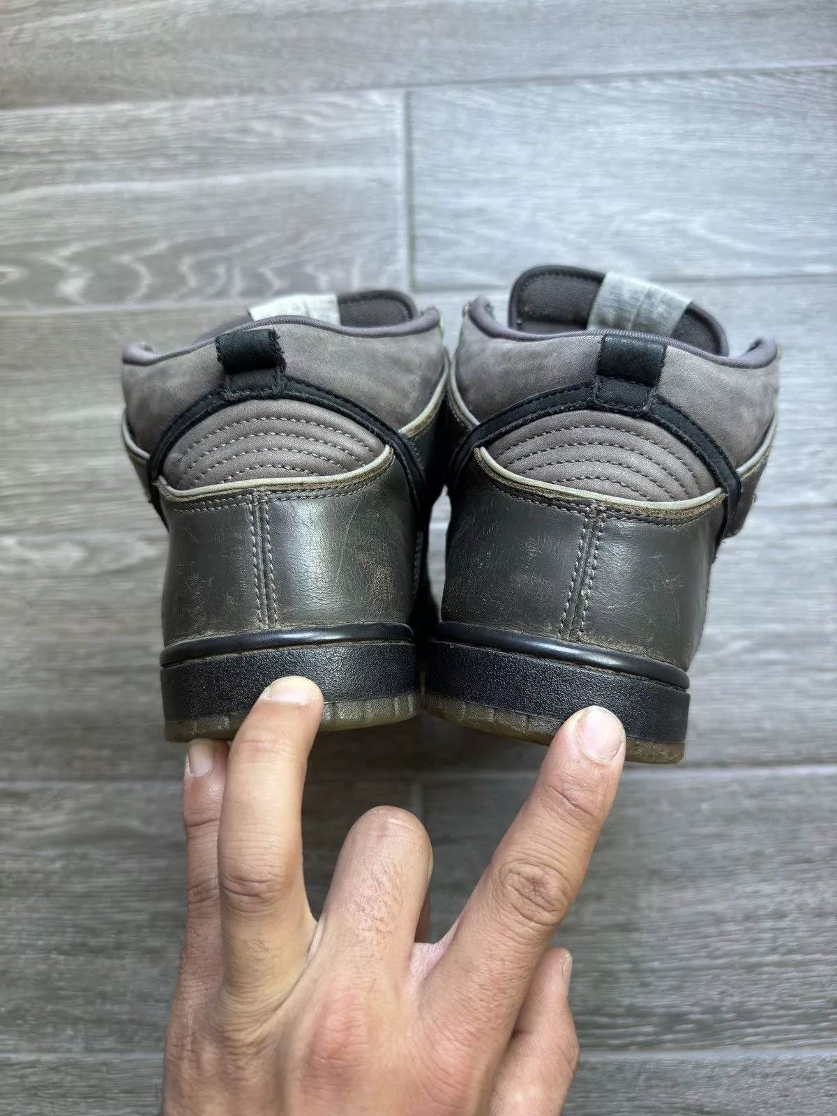 MF Doom Hi Top Sneakers MF Doom × Nike Nike sb dunk MF doom Black