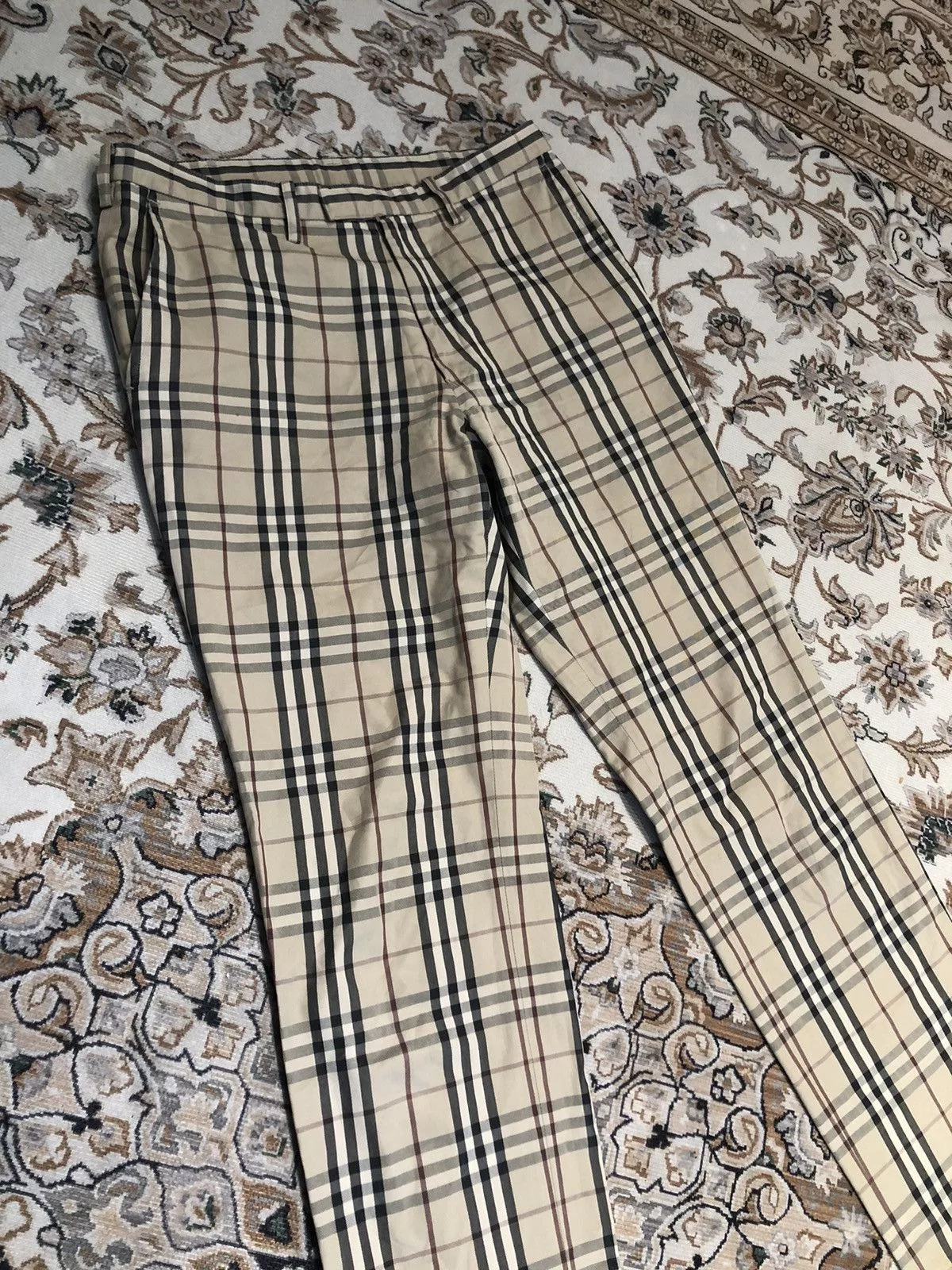 Burberry Casual Pants BURBERRY NOVA CHECK PANTS Beige