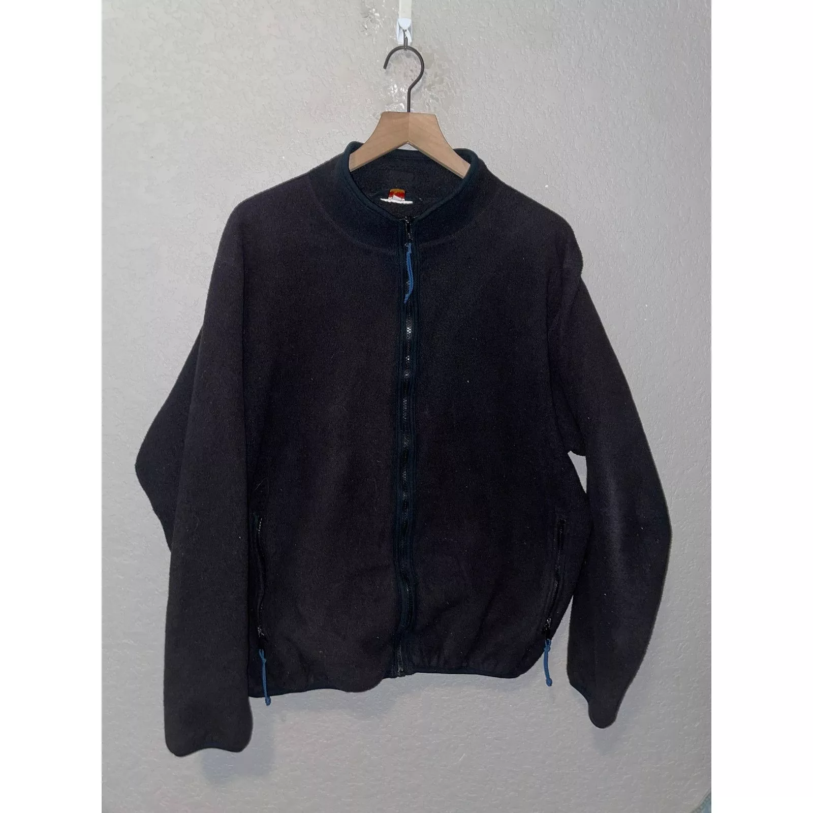 Rei Light Jackets Vintage REI Outdoor Gear Black Full Zip Fleece Jacket VTG