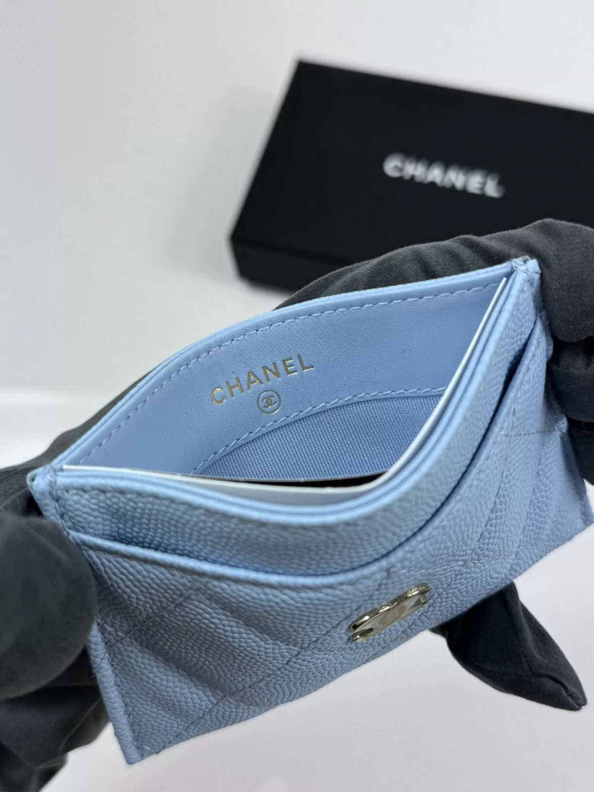 Chanel Wallets CHANEL CARD HOLDER Blue