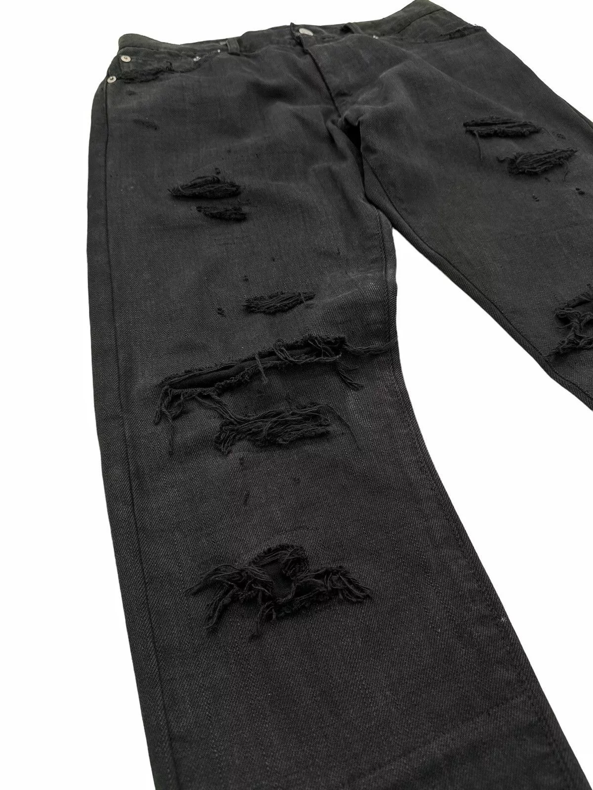 Visvim Denim Visvim SS20 Dmgd 12D17 Social Sculpture Distressed Denim Black